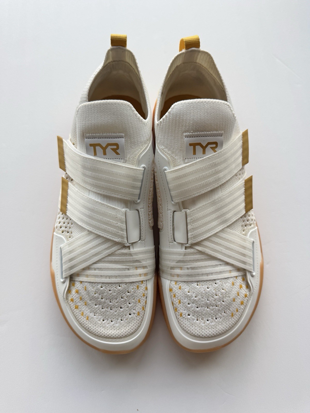 TYR Squat University Weightlifting Shoes Men’s Size 11 White Gold Barely Used