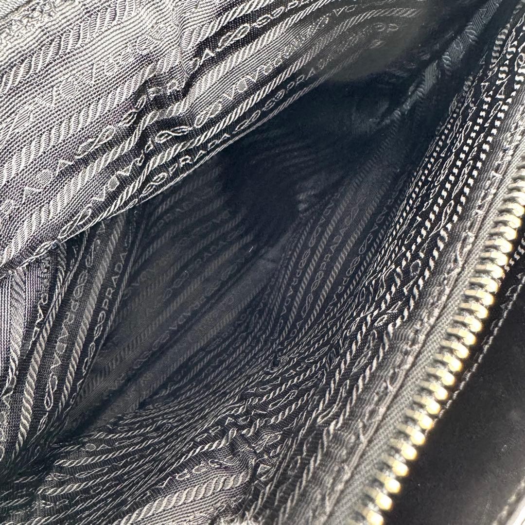 PRADA Black Leather Briefcase Business Bag Handbag Italy Office Laptop NERO