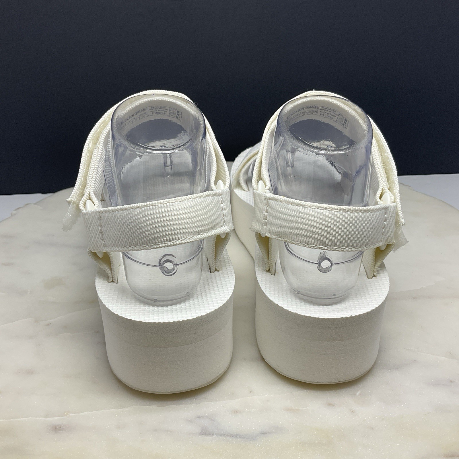 Teva Flatform Universal Sandals Womens Size 8 White Strappy Chunky Platform