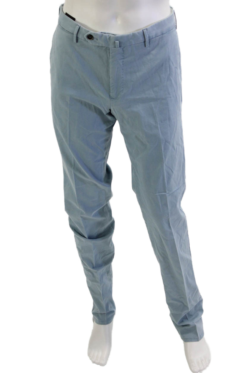 PT Torino Mens Light Blue Chino Dress Pants 98% Cotton 2% Elastane Size 54