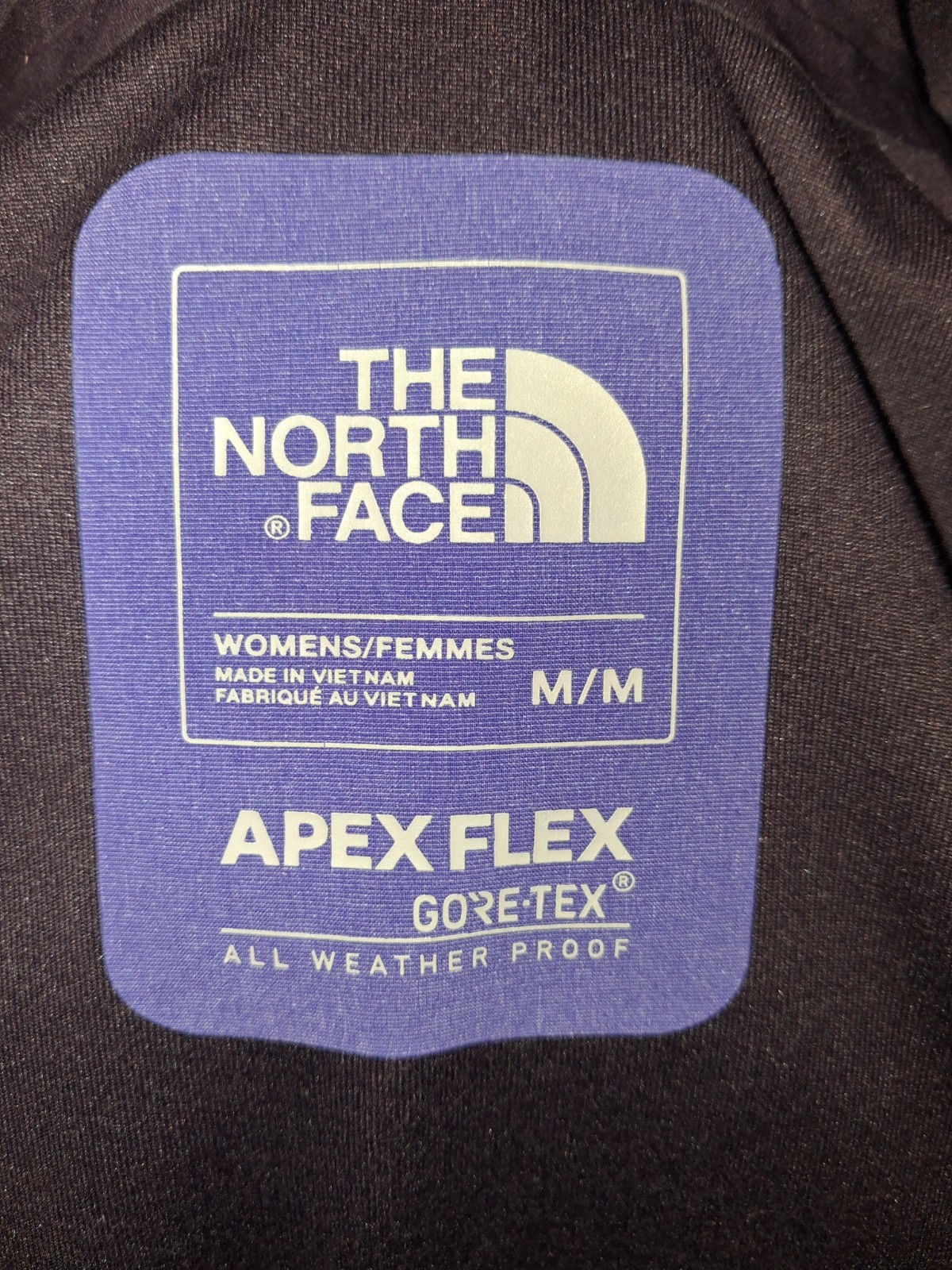 The North Face Apex Flex GORE-TEX Womens Purple Hooded Jacket Size Medium