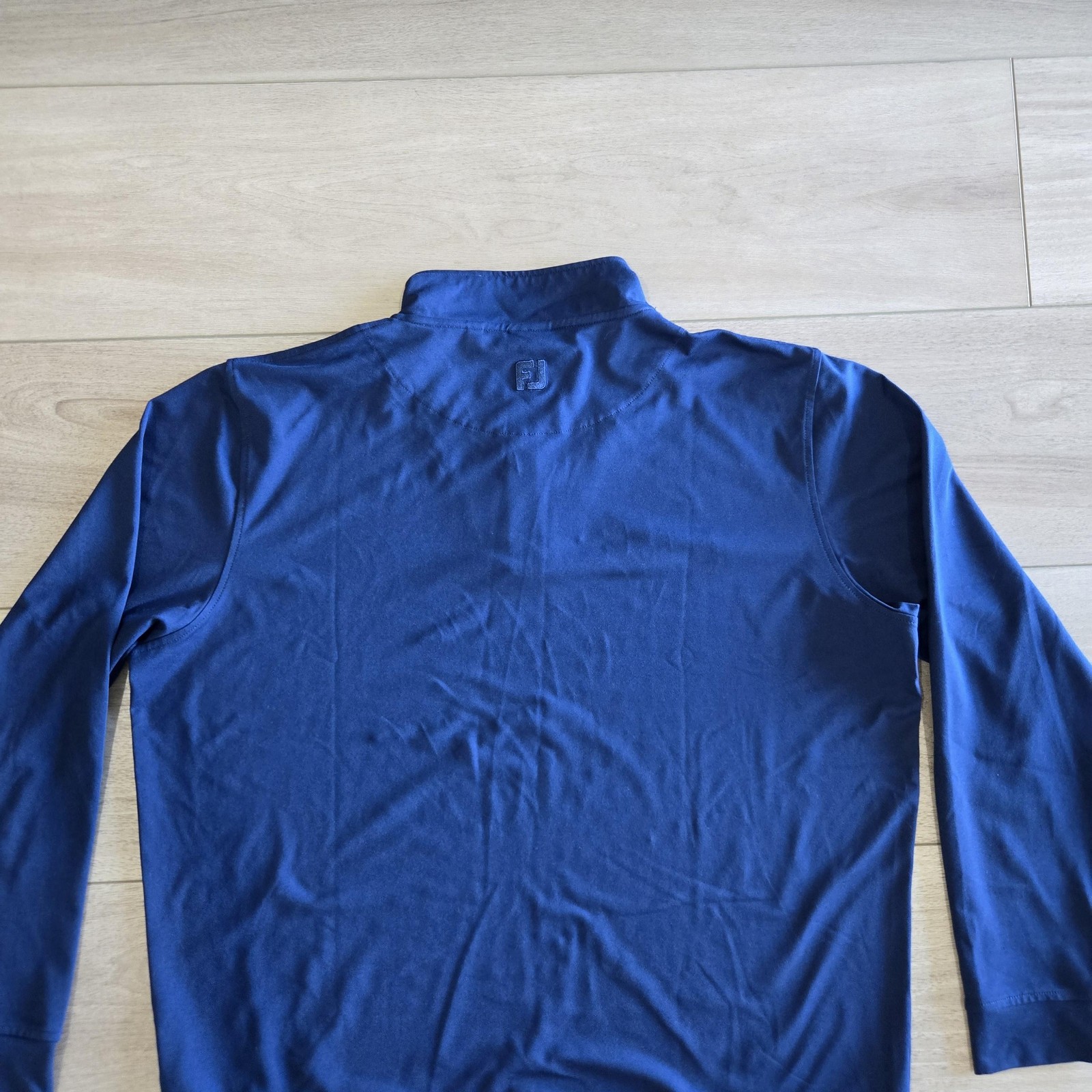 FootJoy Pullover Mens XL Blue 1/4 Zip Long Sleeve Golf Performance Shirt Top
