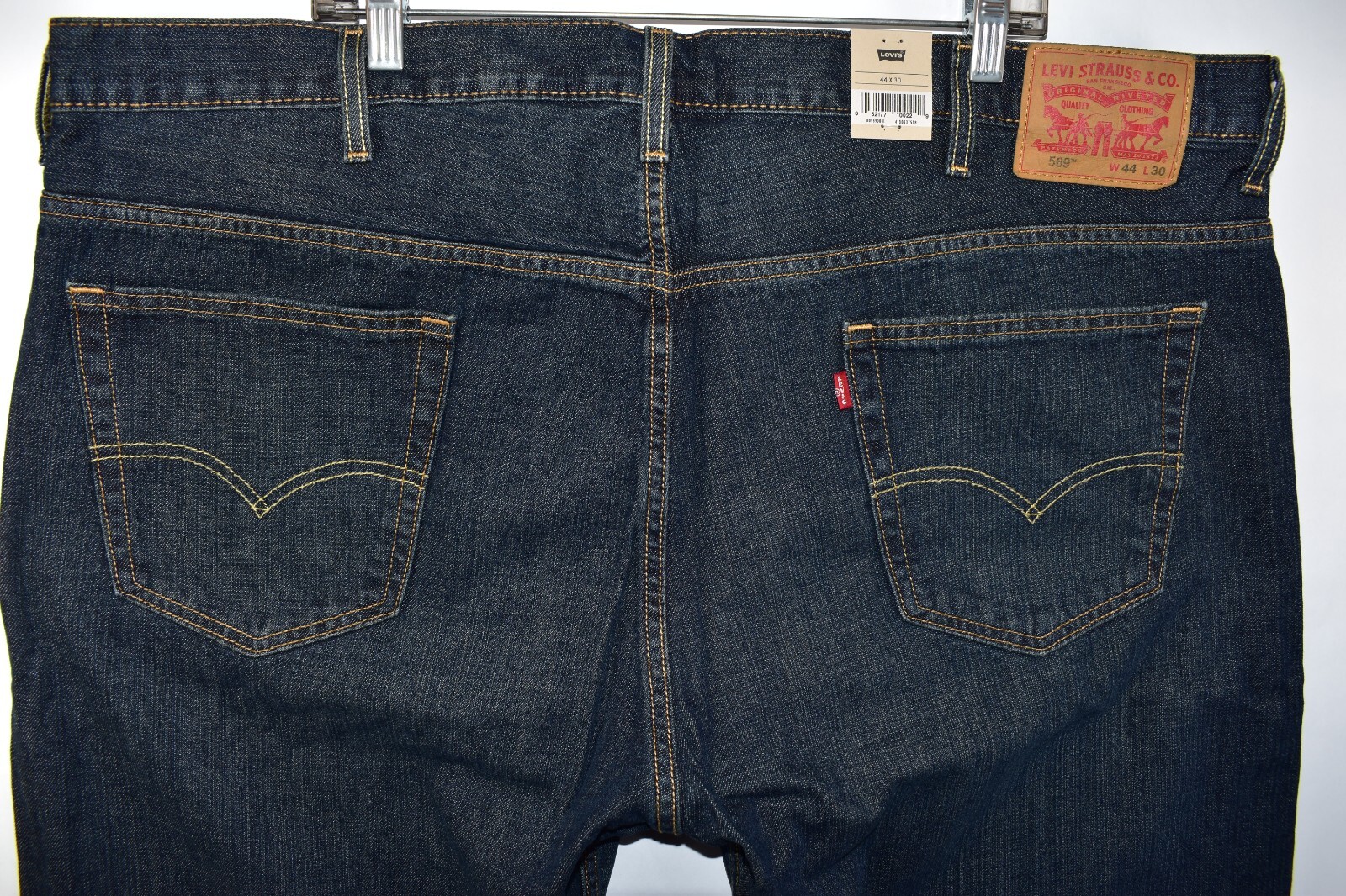 New Levi’s 569 Loose Straight Blue Jeans Mens Size 44×30
