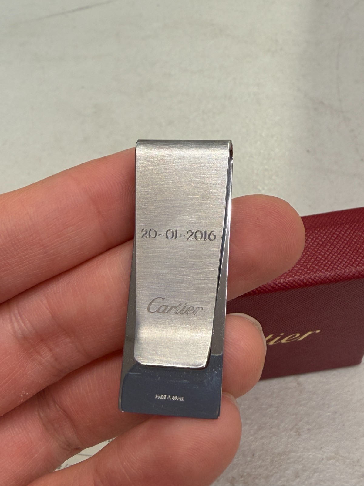 Cartier Stainless Steel Money Clip