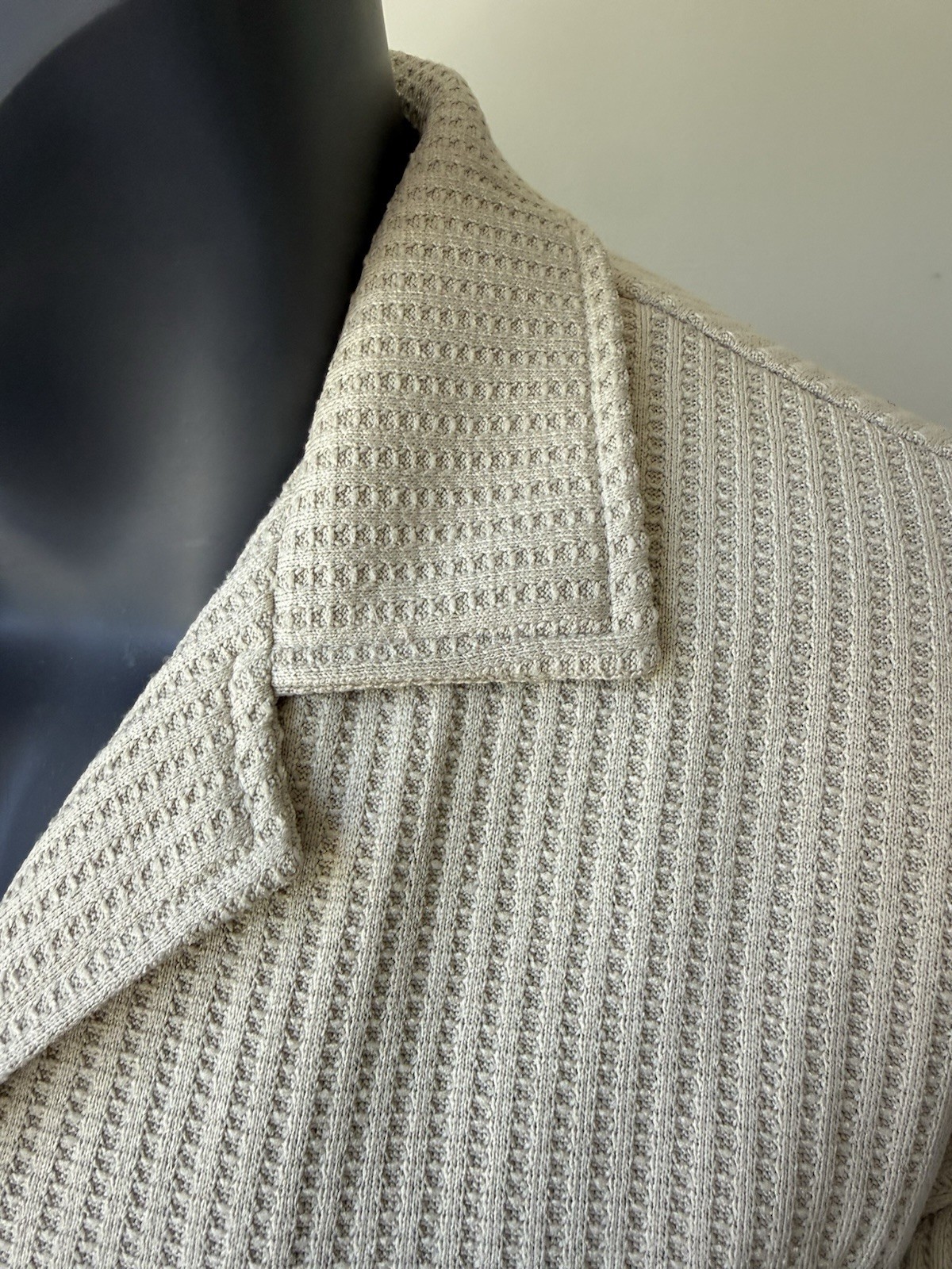 Negative Space XL Cabana Knit Camp Collar Shirt Textured NWT Euro Summer Beach