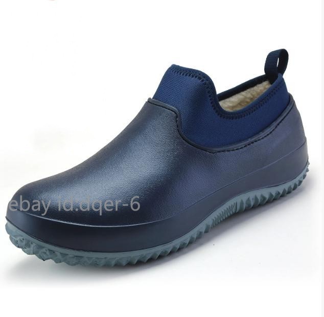 Non-slip Waterproof Chef Shoes Casual Work Shoes Water Shoes Rain Cotton Boots