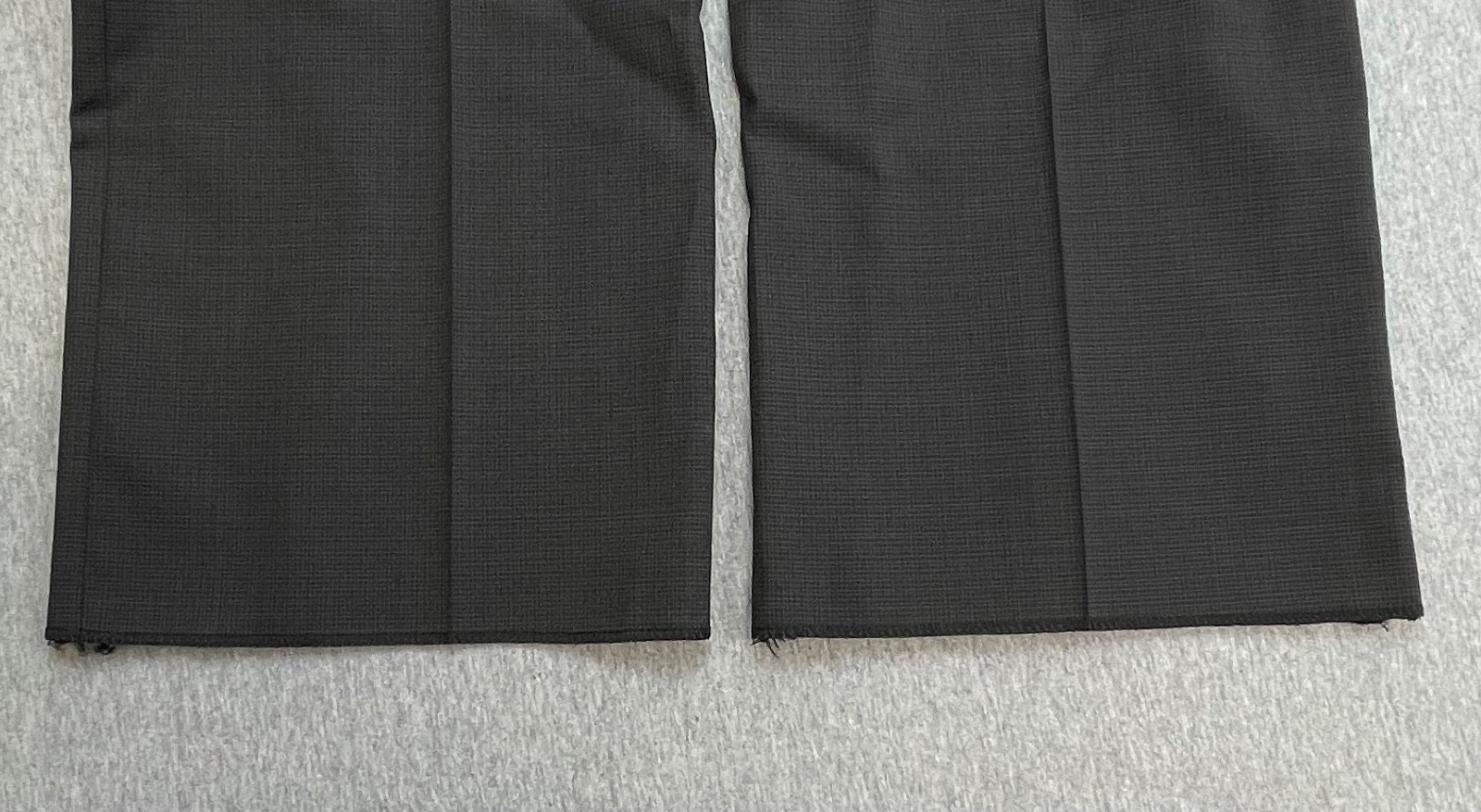 Santorelli Pants Mens 34 x 36 Micro Check Wool Blend Stretch Dress Made In Italy