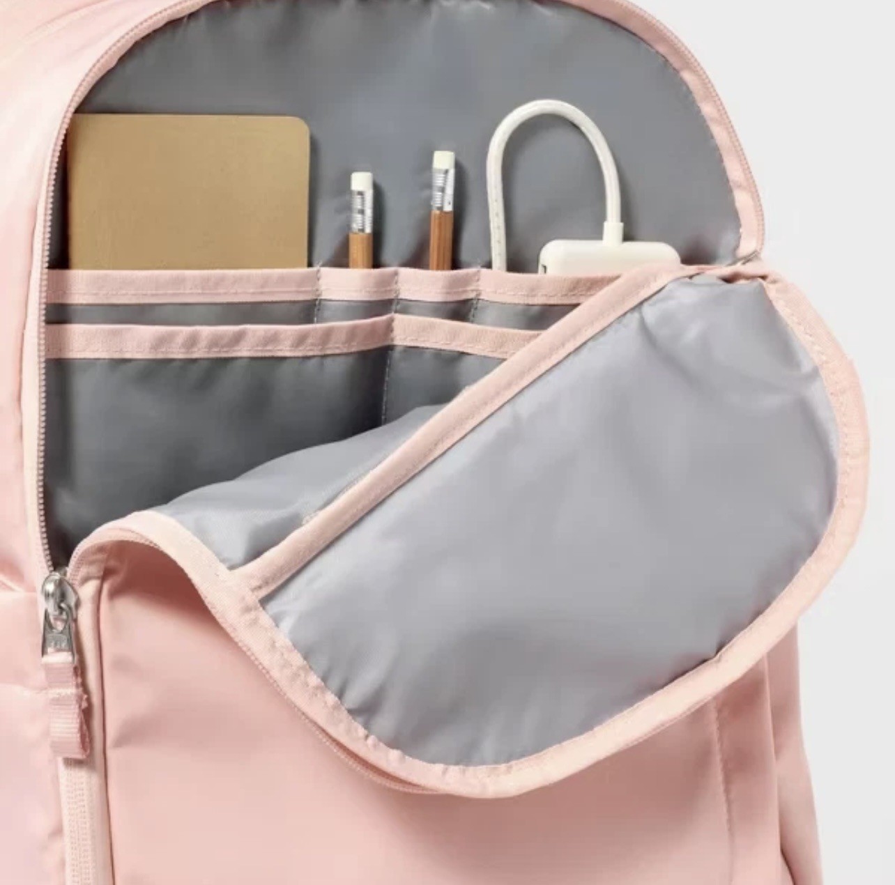 17.5″ Lifestyle Backpack Pink – All in Motion: High School Solid Twill Bag