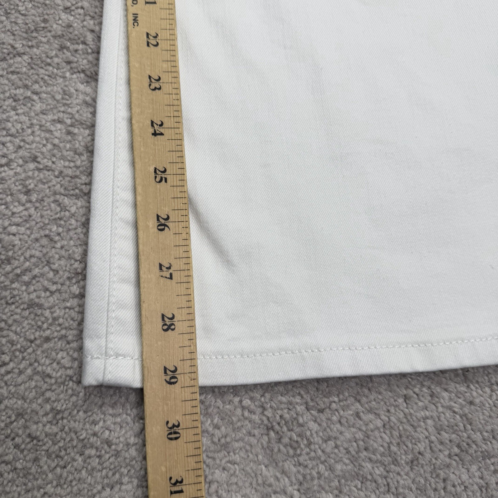 Judy Blue Jeans 5/27 Short White Palazzo Fit Wide Leg Drawstring Stretch NWT