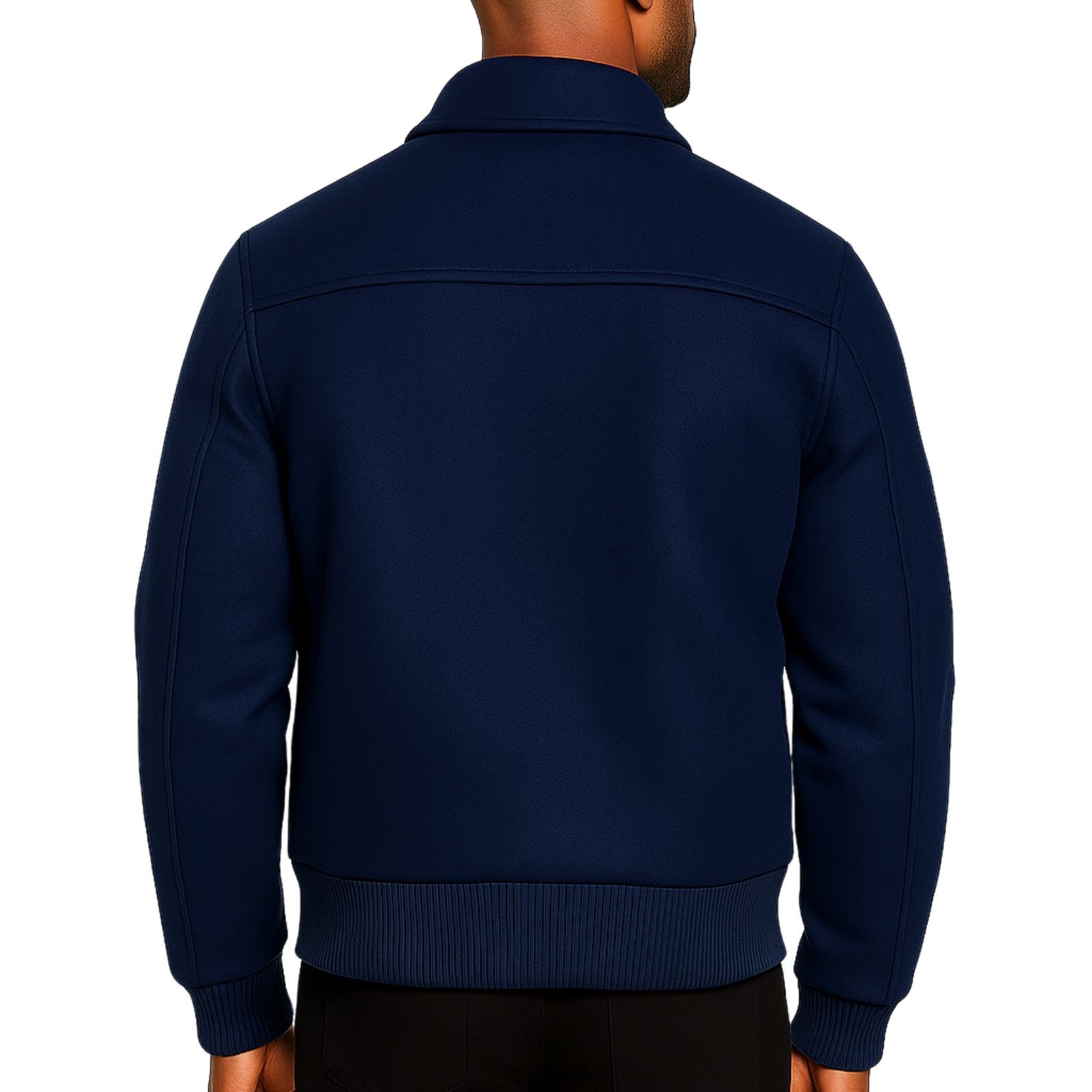 Men’s Letterman Premium Wool Custom Bomber Varsity Jacket Snap Button Outer Coat
