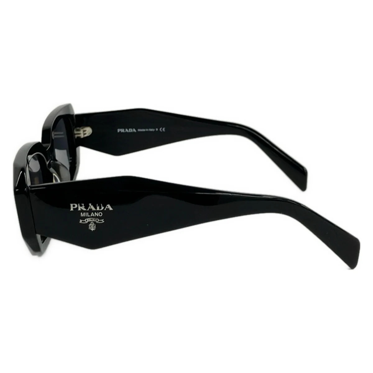 PRADA SPR17W-F Black Plastic Sunglasses