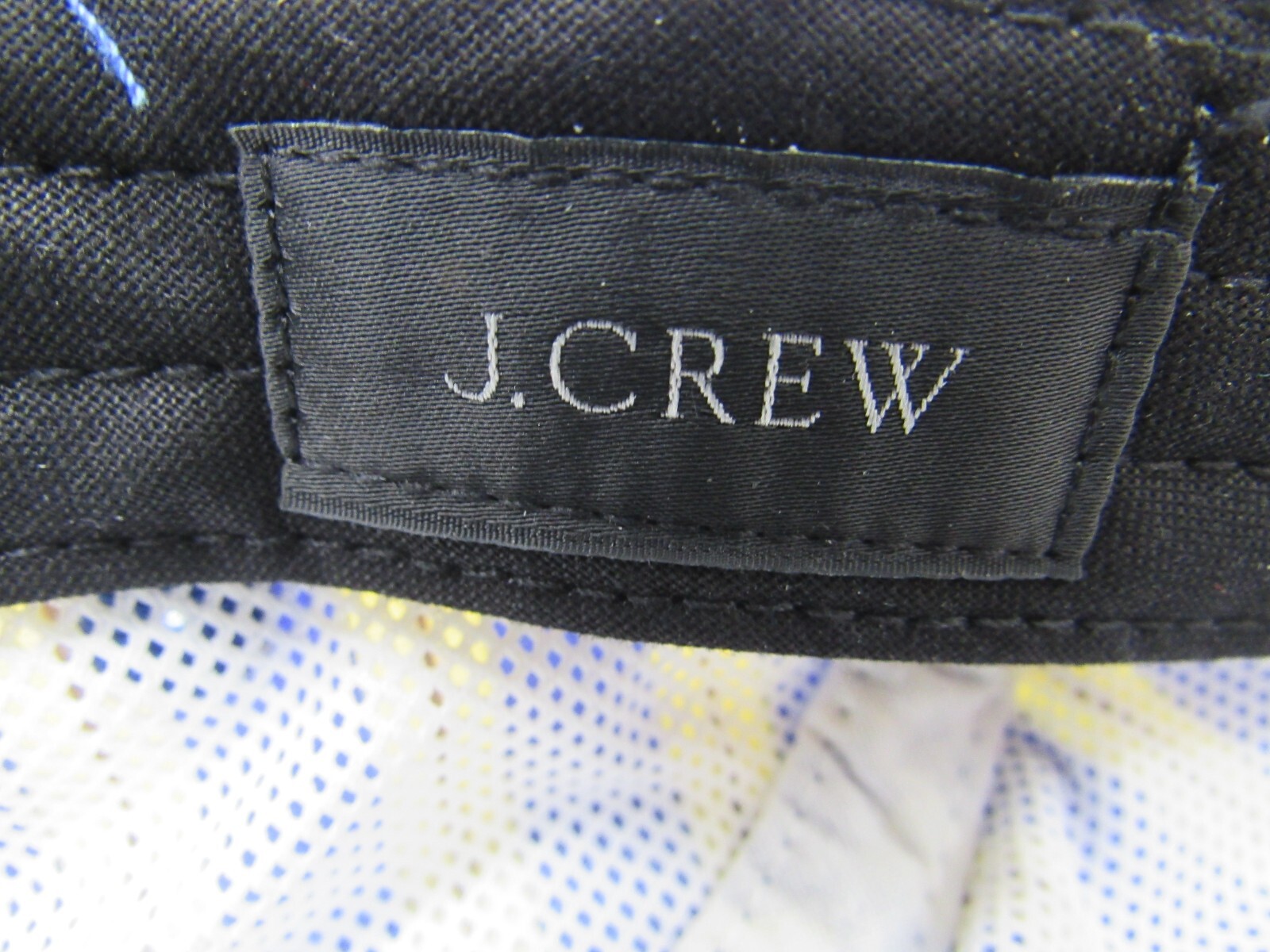 J.Crew 5-panel Cap Hat Strapback Polyester Stipes Striped New No Tags