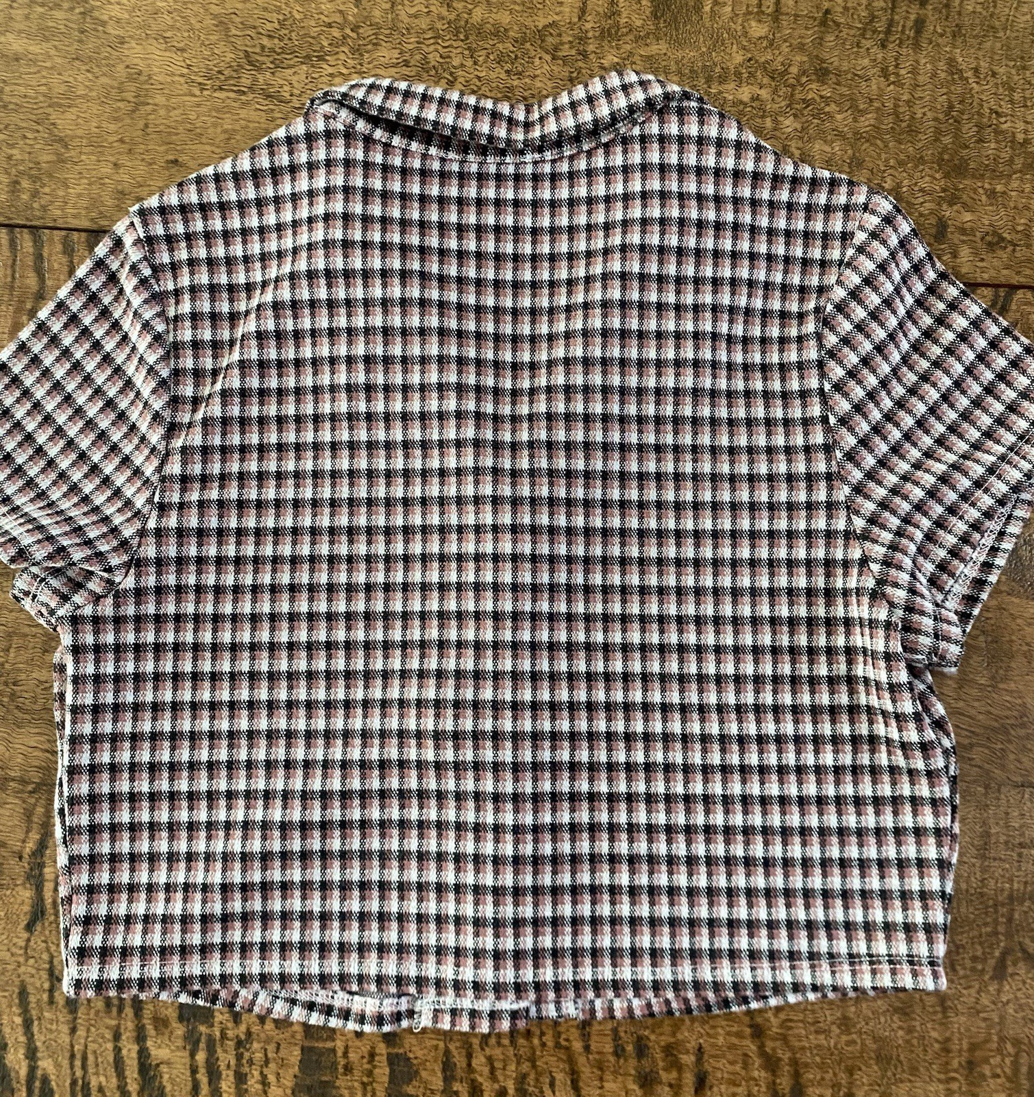 Freshman 1996 plaid cropped top Size L