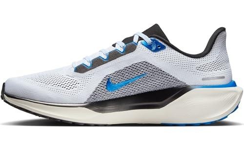 Nike Mens’ Air Zoom Pegasus 41 Running Shoes – White/Photo Blue/Black/Sail