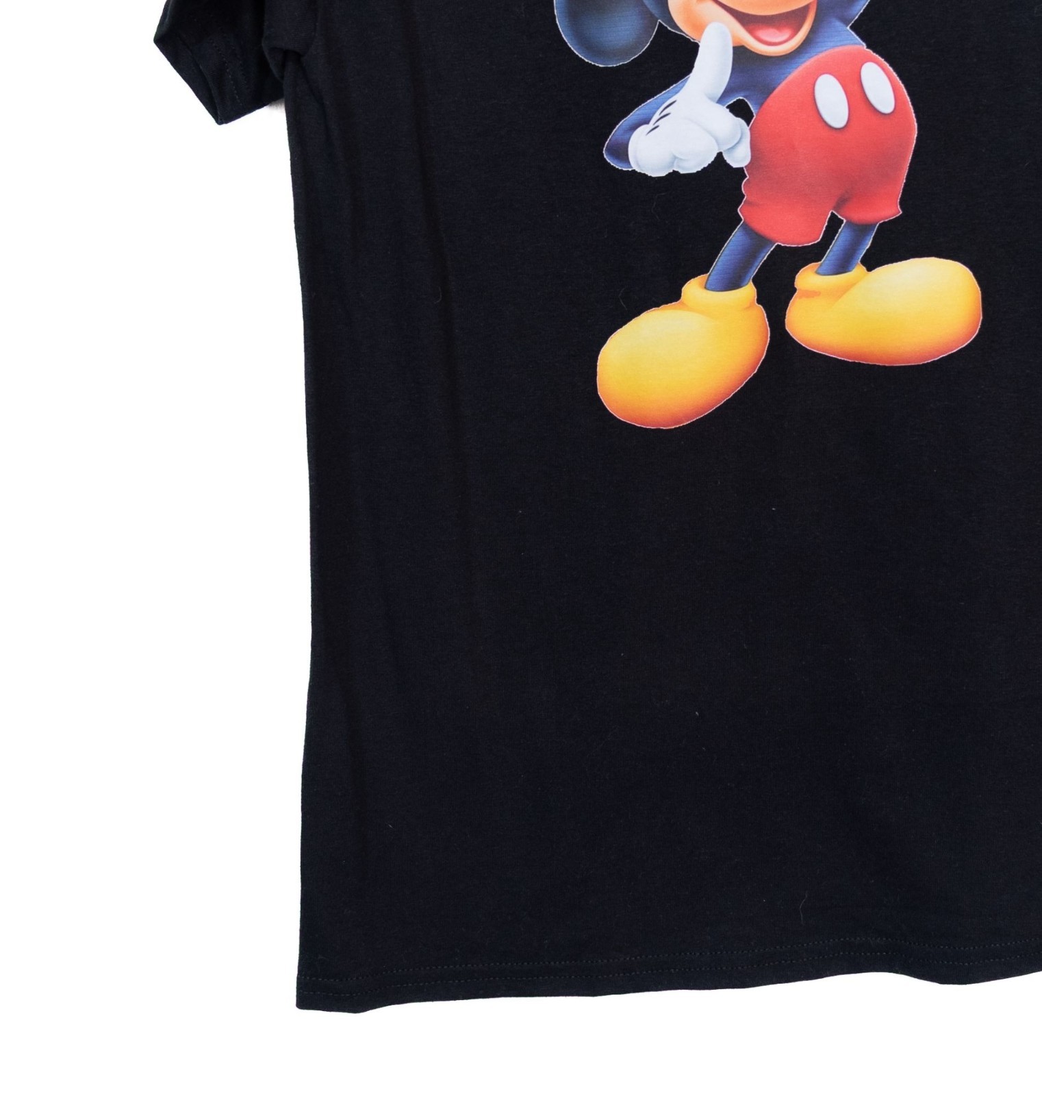Mickey Mouse Size M Graphic Black T-Shirt By Gildan DryBlend Cotton & Polyester