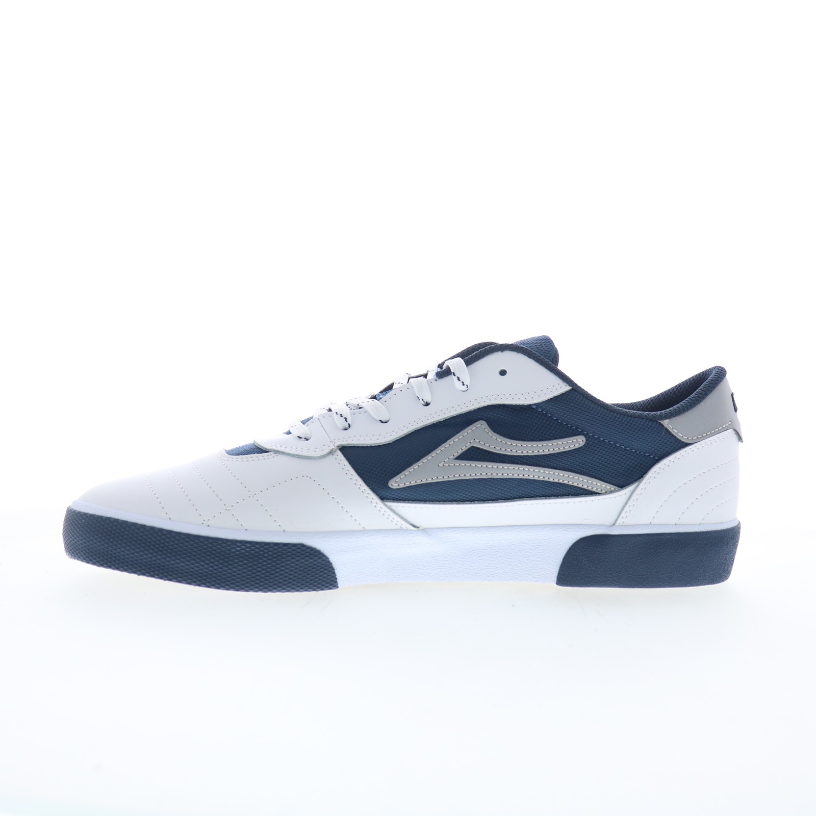 Lakai Cambridge Mens White Leather Lace Up Skate Inspired Sneakers Shoes