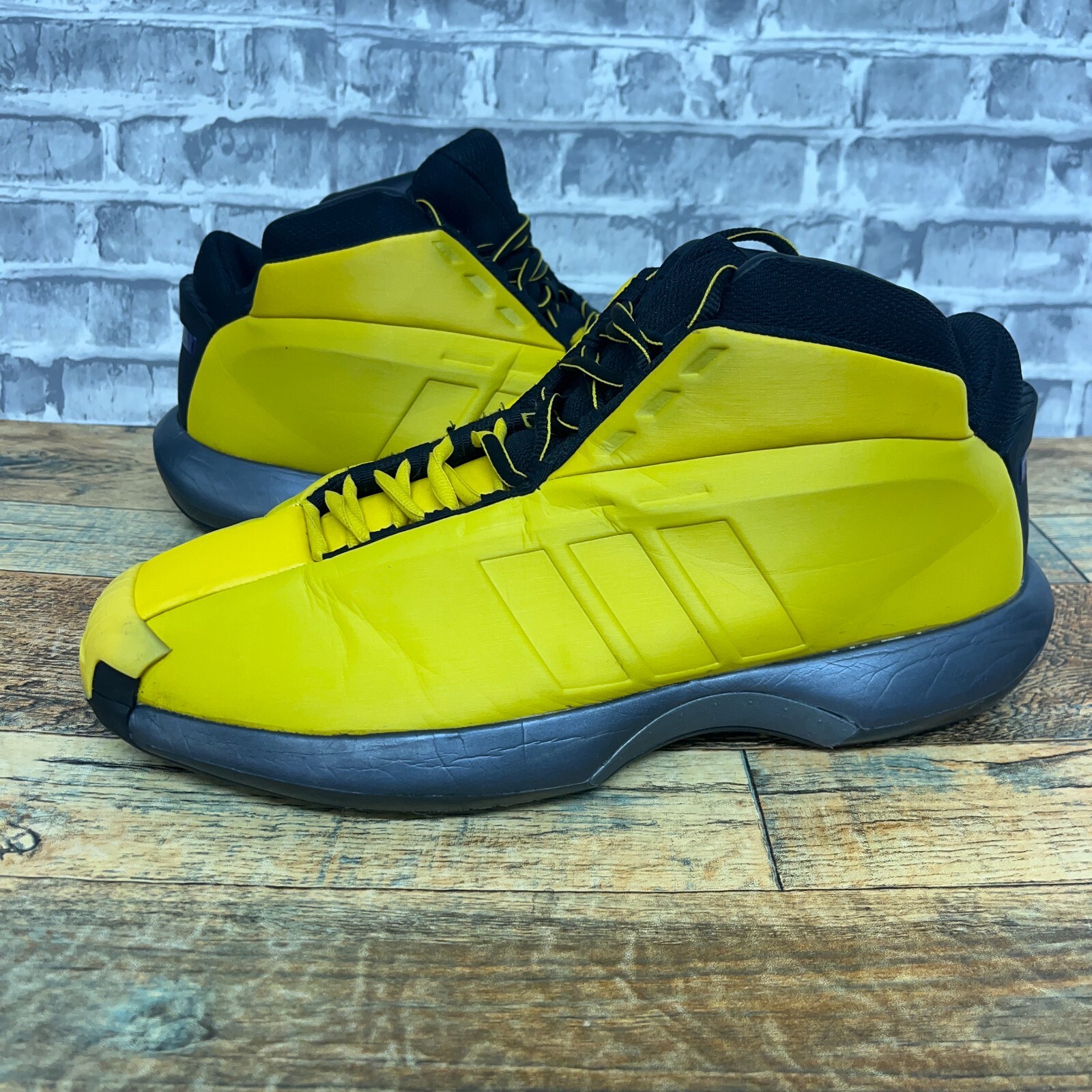 Adidas Crazy 1 Sunshine Yellow Black Kobe 2013 G98371 Mens Size 11 Rare