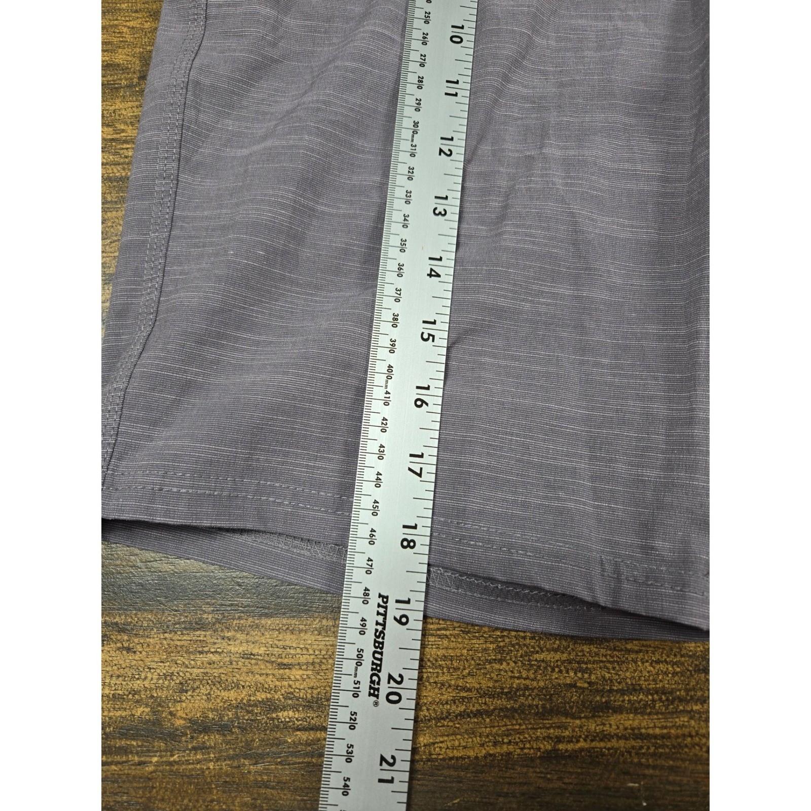ONeill Hybrid Walk Shorts Mens 30 Purple Grey Slub Stretch Quick Dry Boardshorts