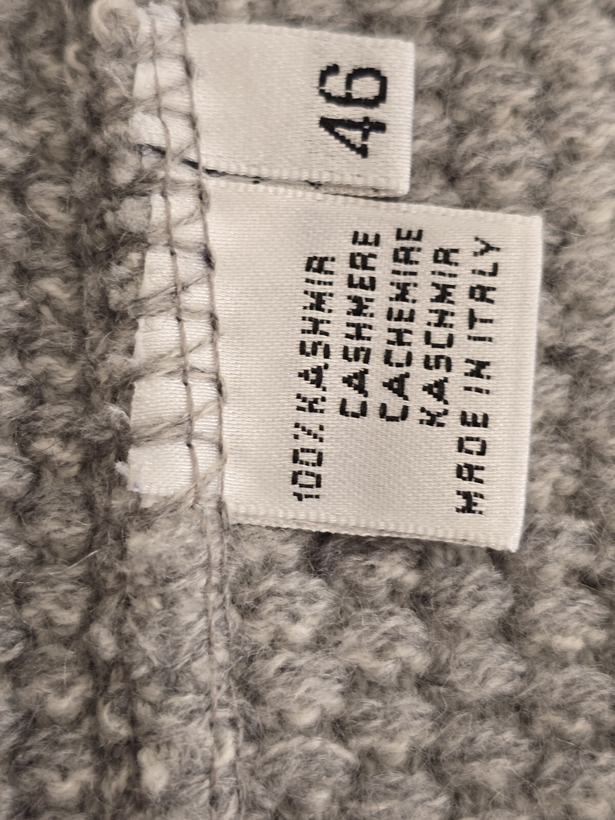 Doriani 100% Cardigan Cashmere 46 Gray Fringe Pockets Women’s Sweater Italy Grey