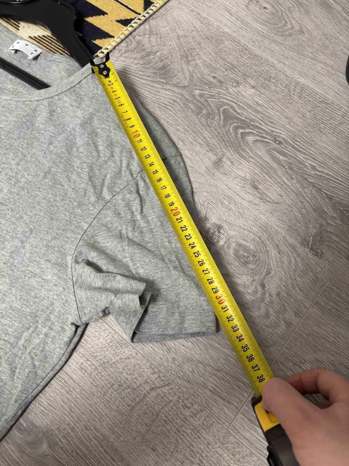 ASKET T-shirt Grey Premium Organic Cotton Size M short Basic Crewneck
