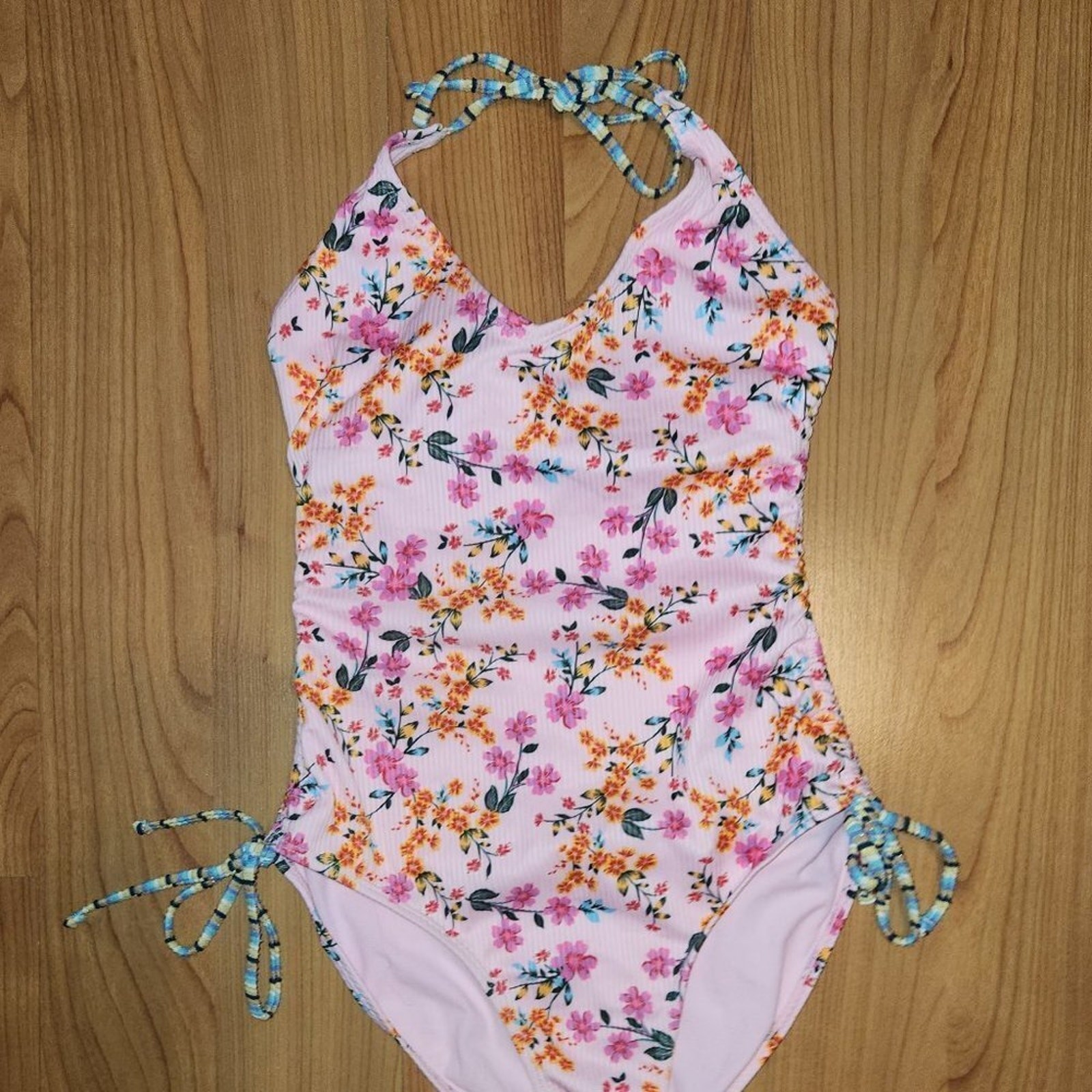No Boundaries Floral 1 Piece Swimsuit Size 3-5 Small