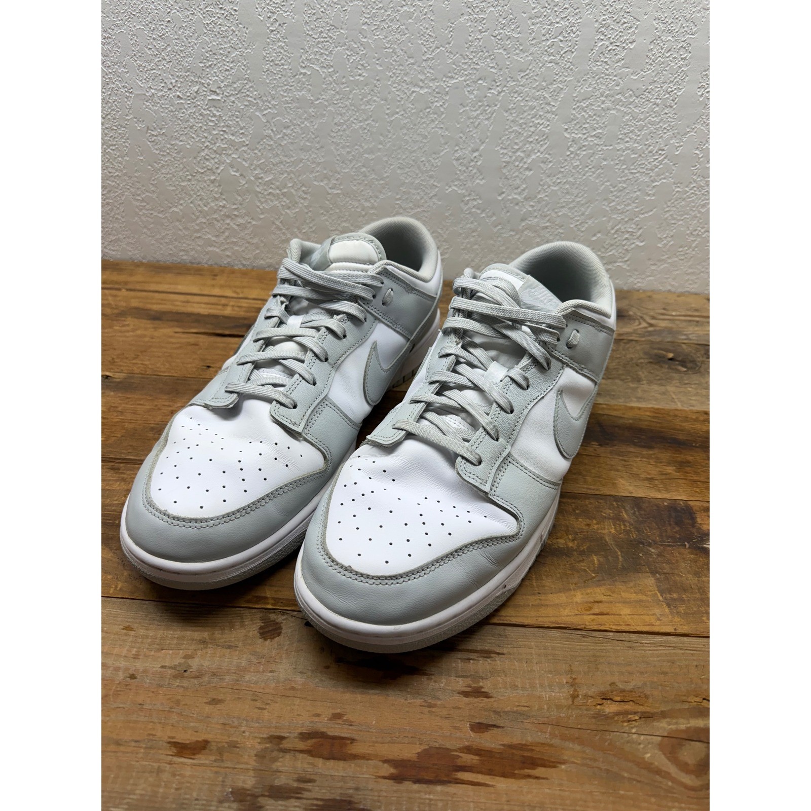 Nike Dunk Low Grey Fog White Sneakers Mens Size 15 DD1391-103