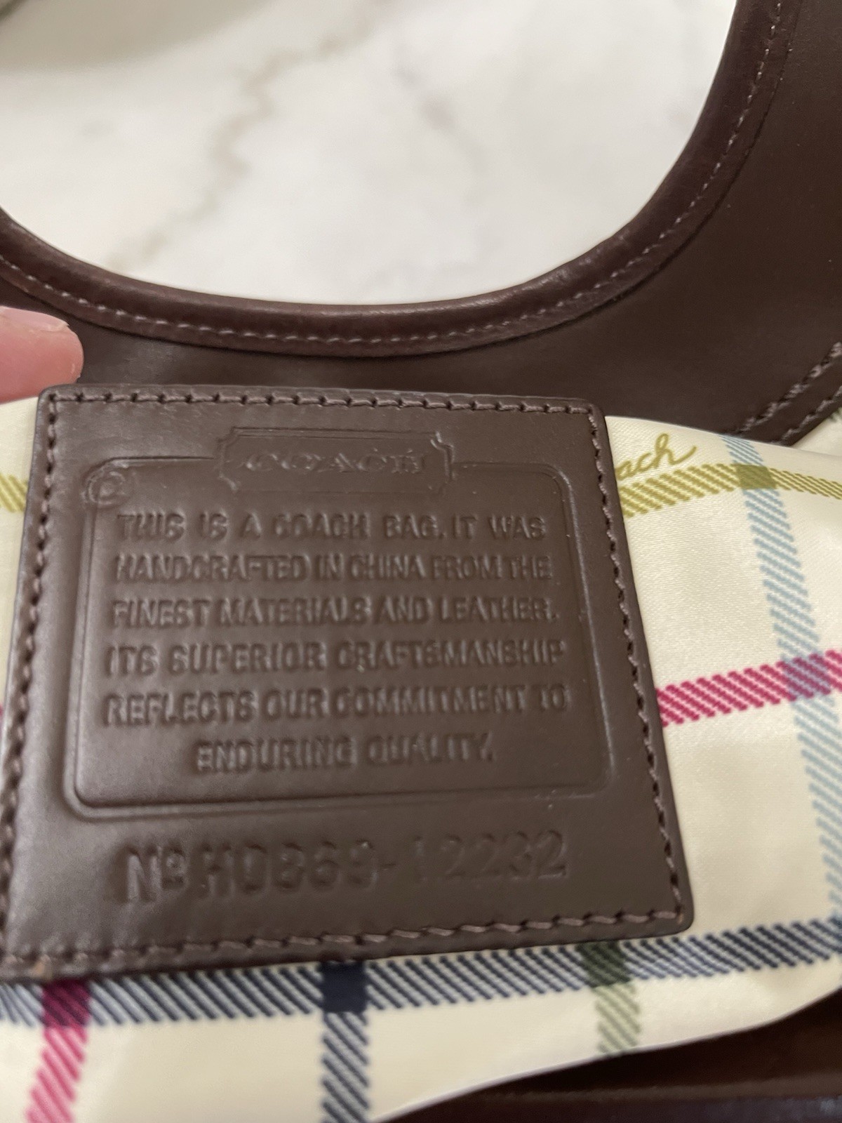 Vintage Coach Brown Signature Canvas Ergo Shoulder Bag