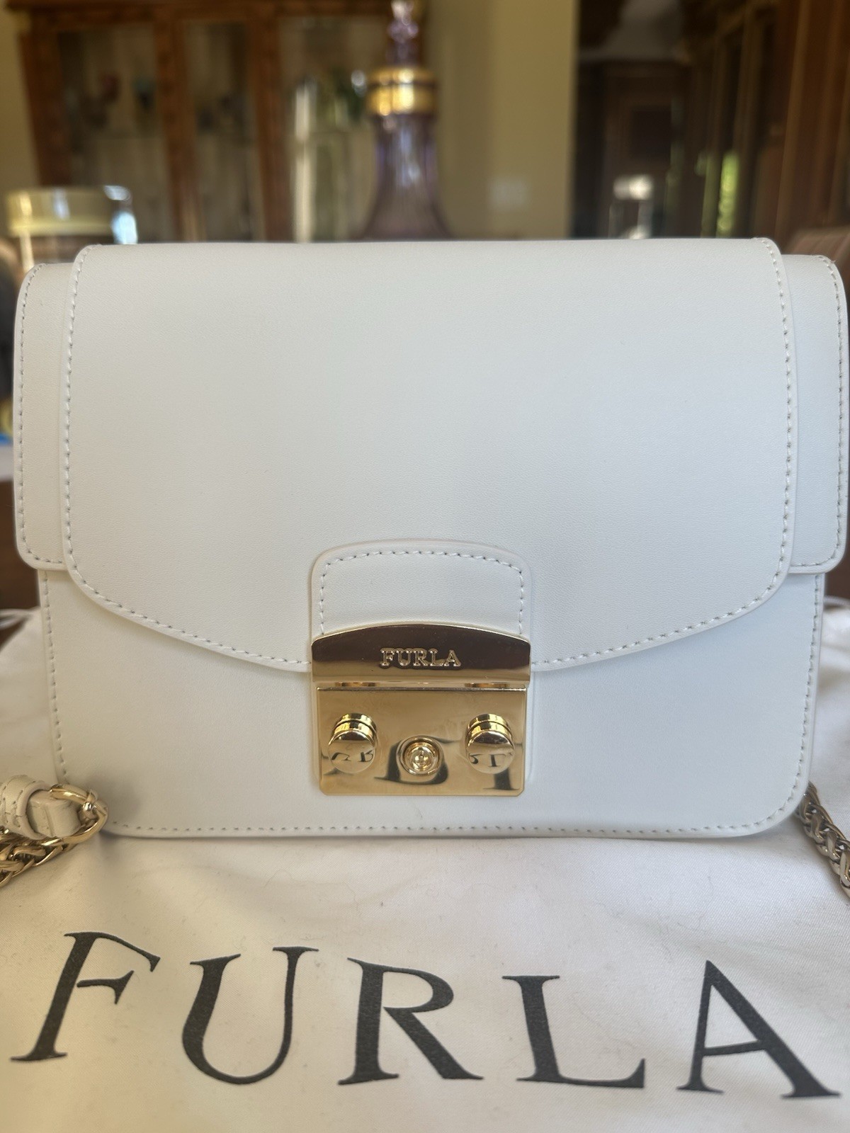 Furla Metropolis Crossbody Leather Bag With 3 Interchangeable Covers