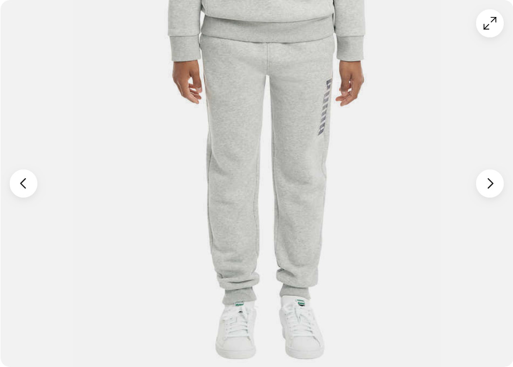PUMA BOYS FLEECE LINED EMBOSSED LOGO JOGGER PANT(GRAY XS 5/6)NWT