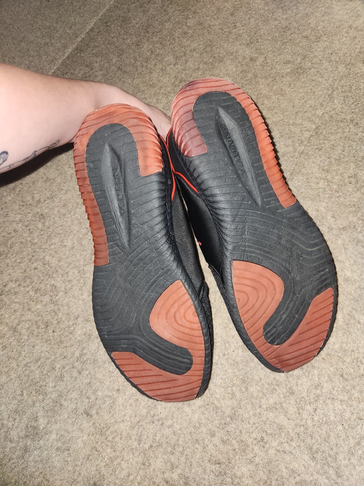 Nautica Coaster Mens Slip On Casual Shoes | Red Black | M11