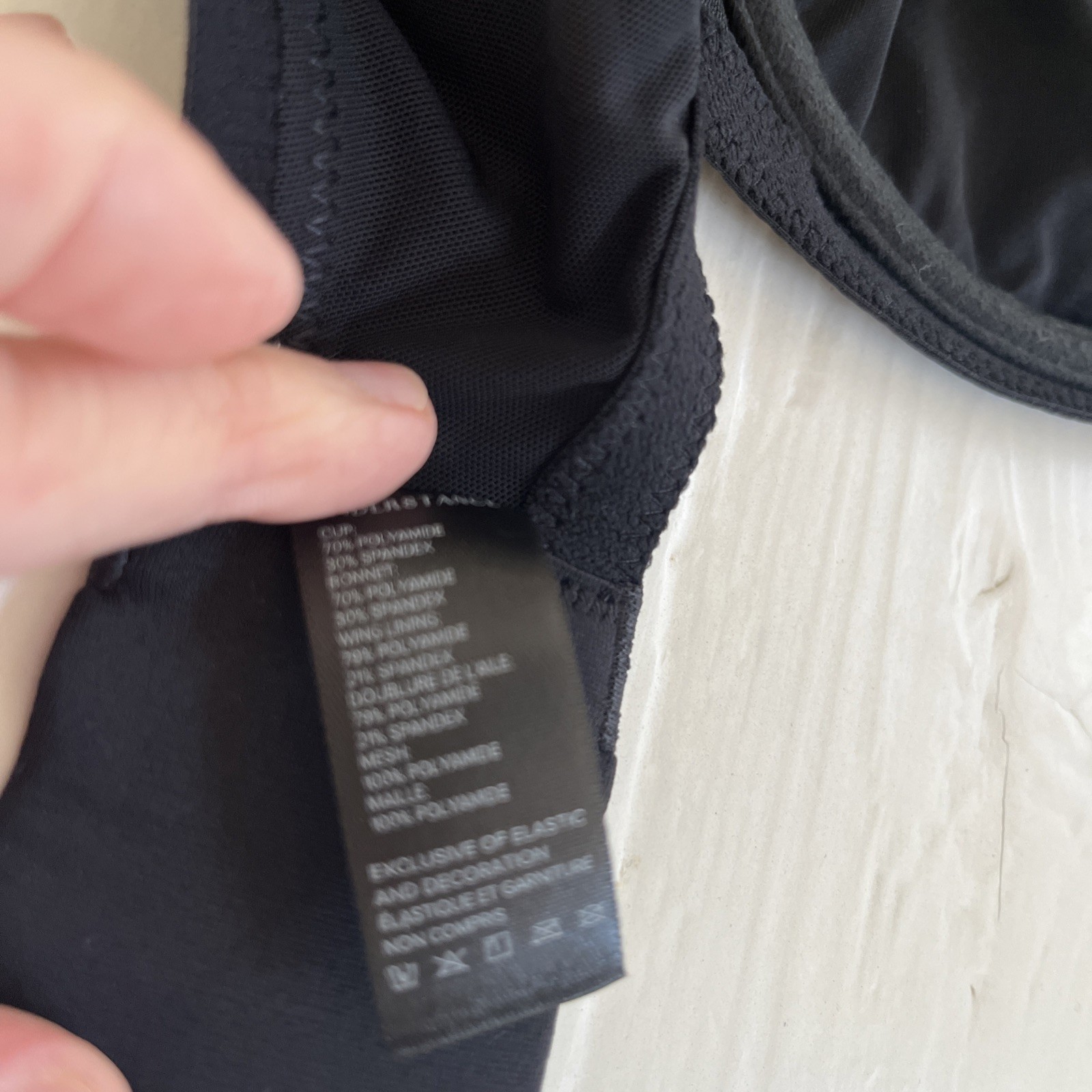 Understance Shea 2.0 Flexwire Molded Unpadded Spacer Bra Black ~ 30DD NWT