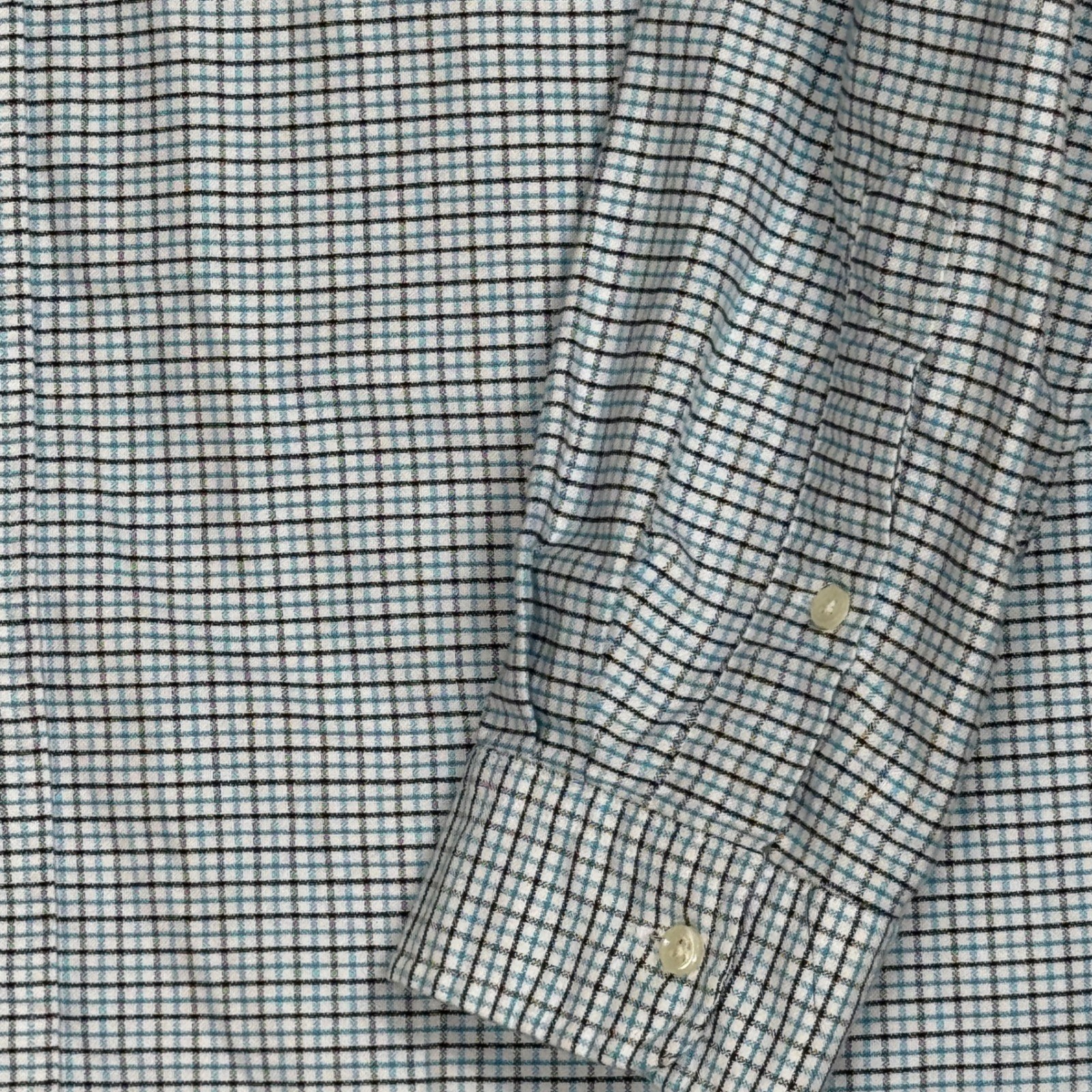 Ralph Lauren Button Down Shirt Mens XL Blue Preppy Plaid Custom Fit