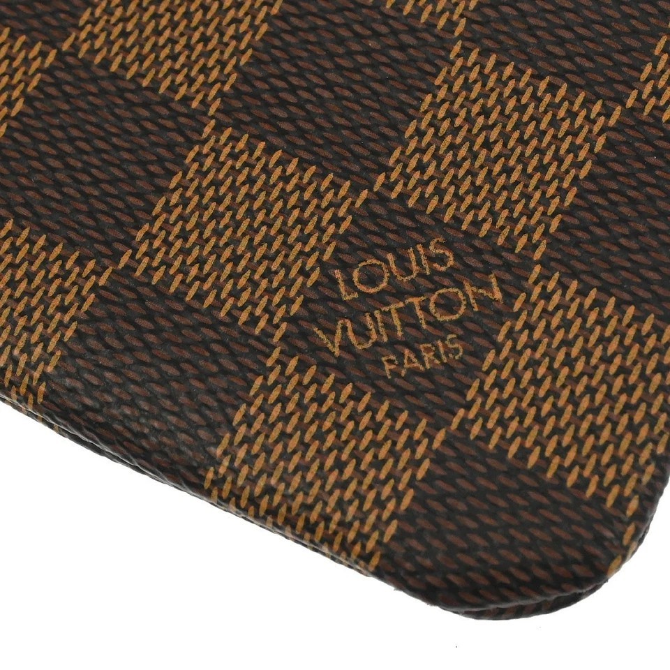 Louis Vuitton Ebene Damier Pochette Cles Coin Purse Key Case US Fast Delivery