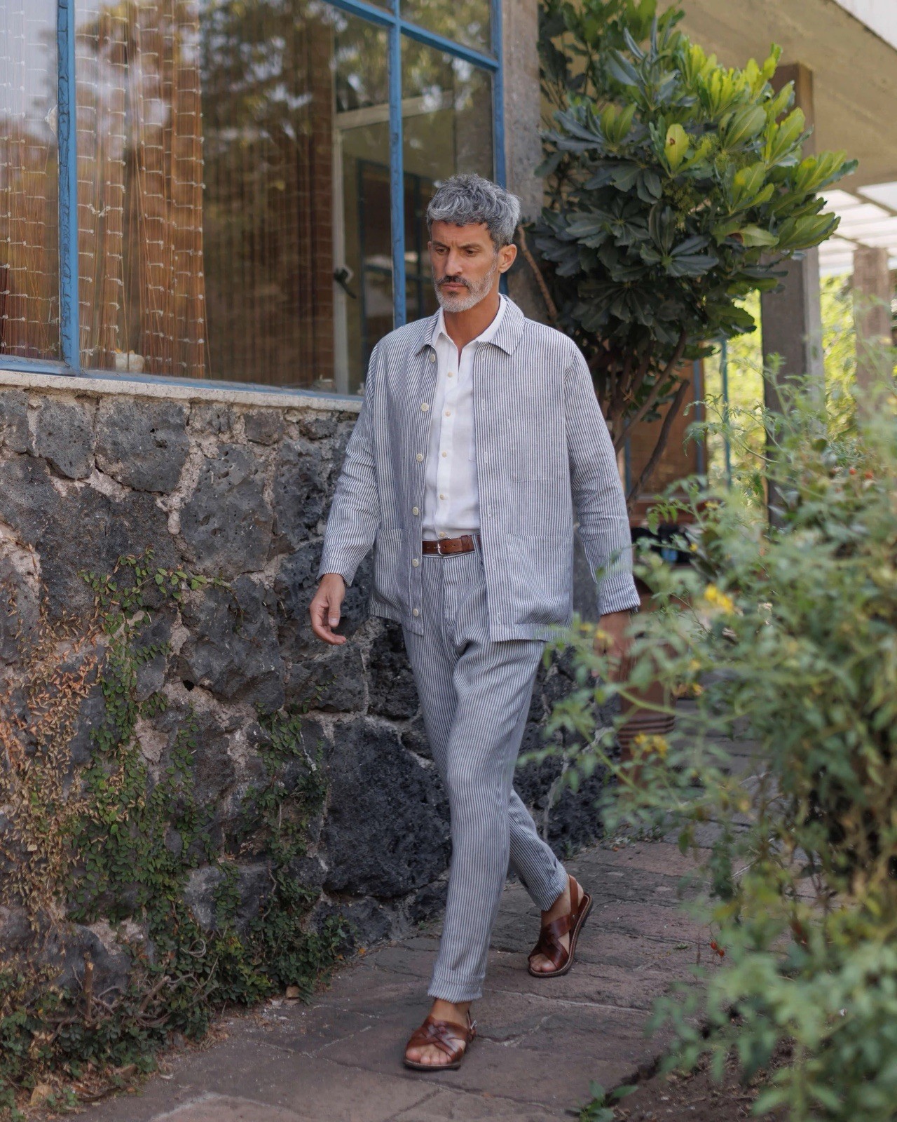 Alex Crane Cham Linen Pants / Lines