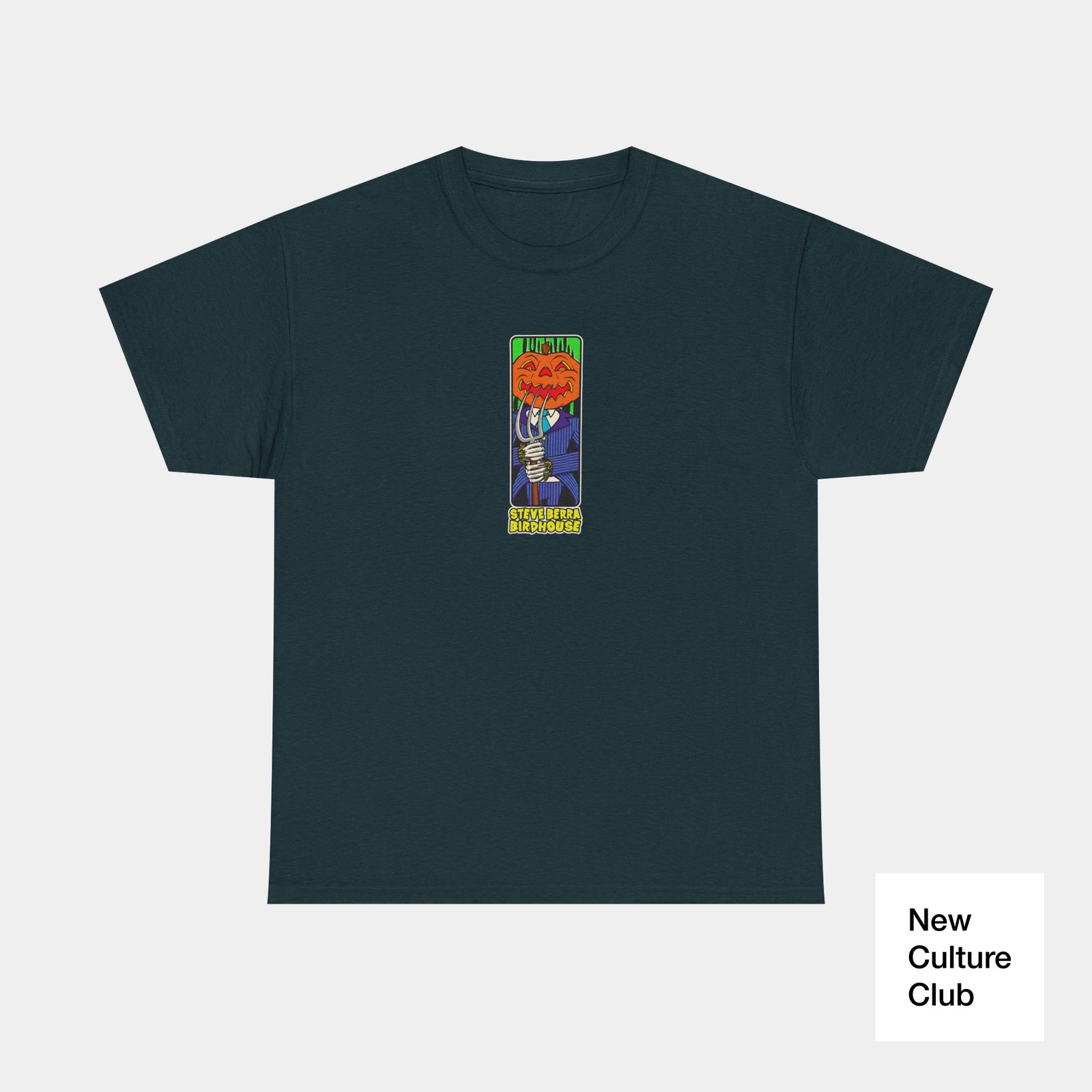 Birdhouse Berra Skateboarding Classic Pumpkin Head v2 1997 Skate T Shirt Print
