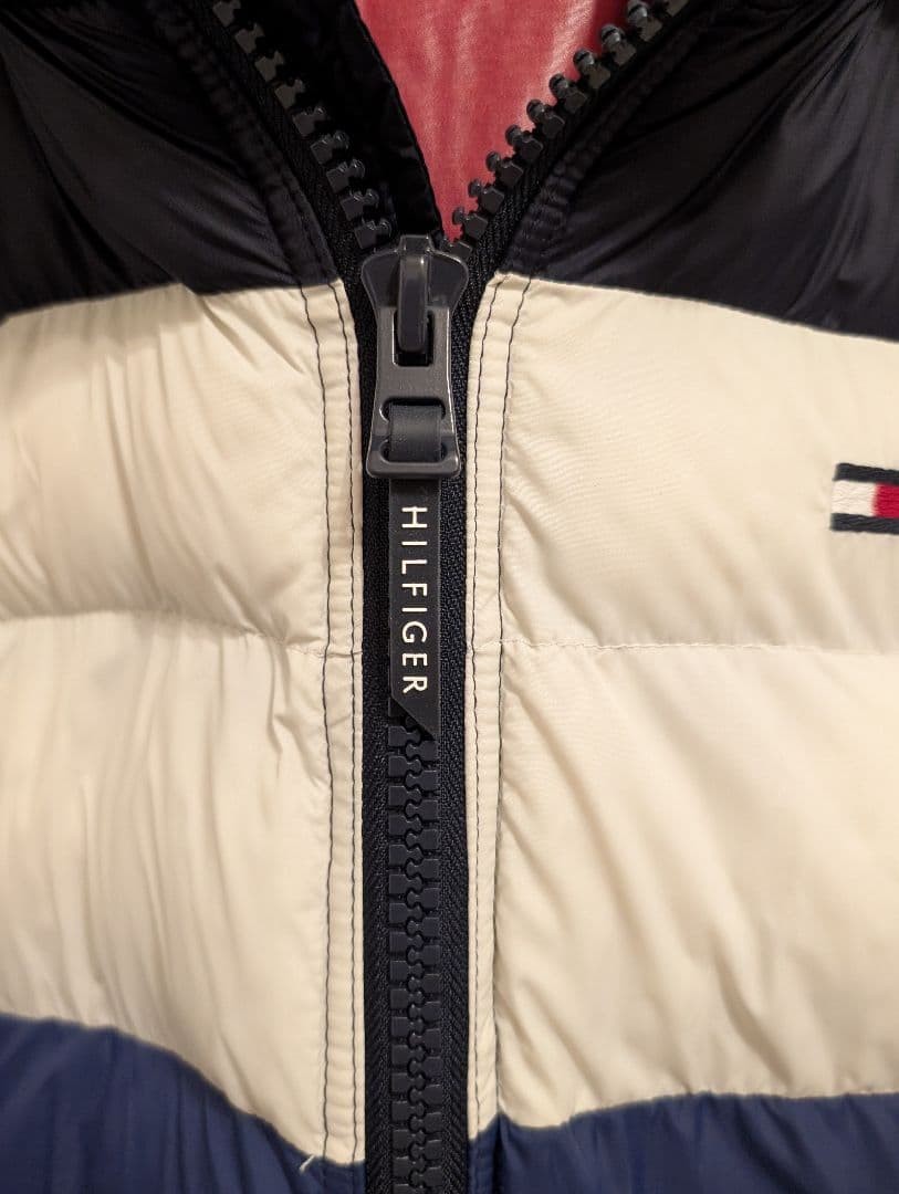 Tommy Hilfiger Down Jacket XS Men’s 170-175cm Pink Parachute Style Used