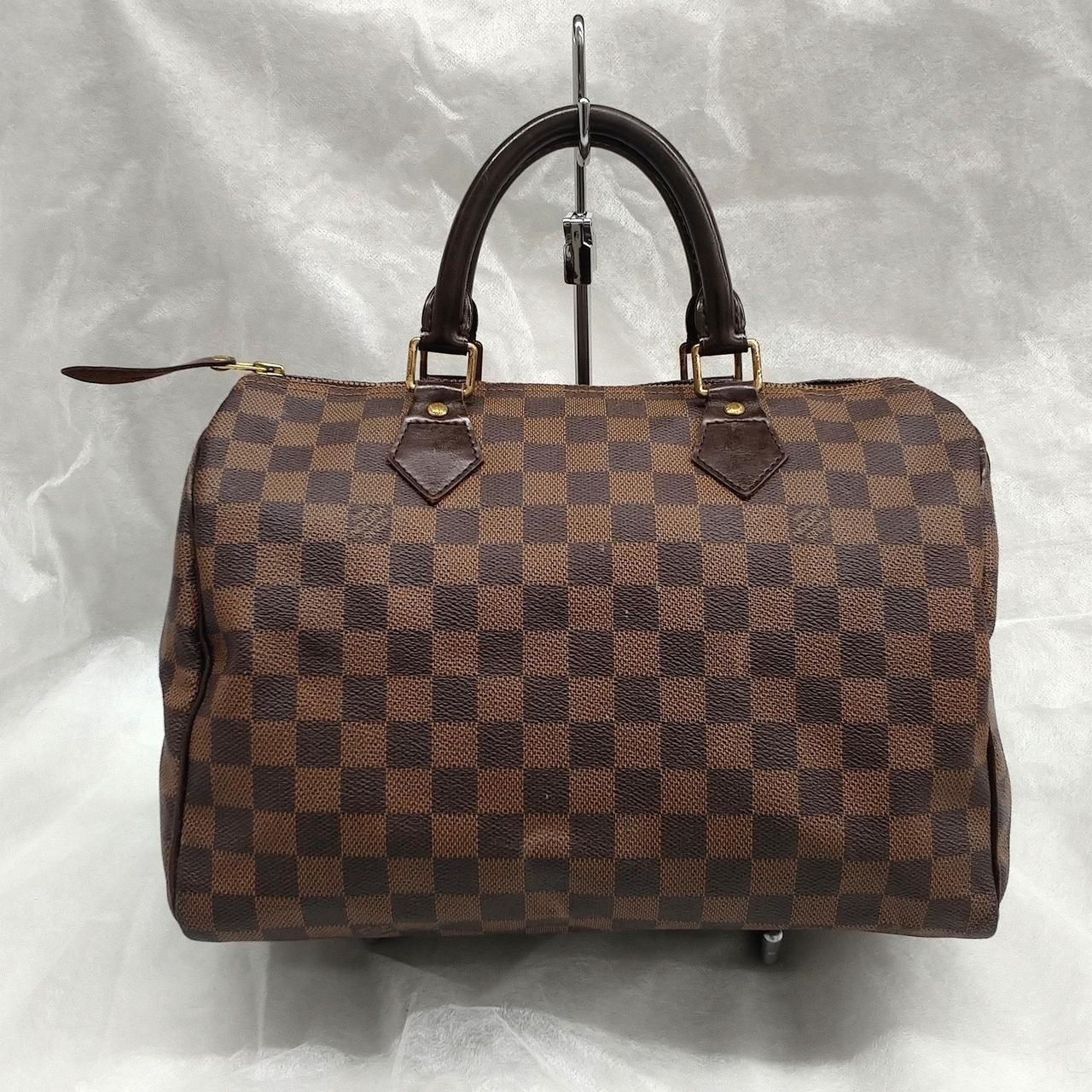 LOUIS VUITTON Damier Ebene Speedy 30 N41364 Handbag Leather Auth Used