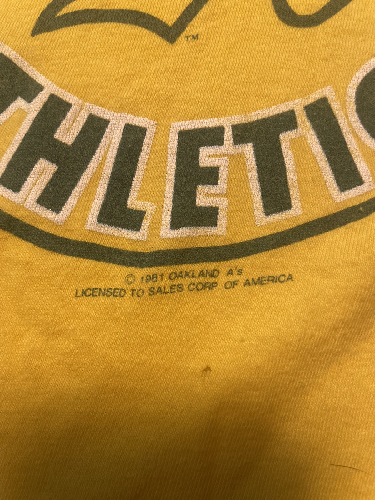 Vintage 1981 Oakland Athletics Medium Tank Top MLB Baseball Single Stitch Rare