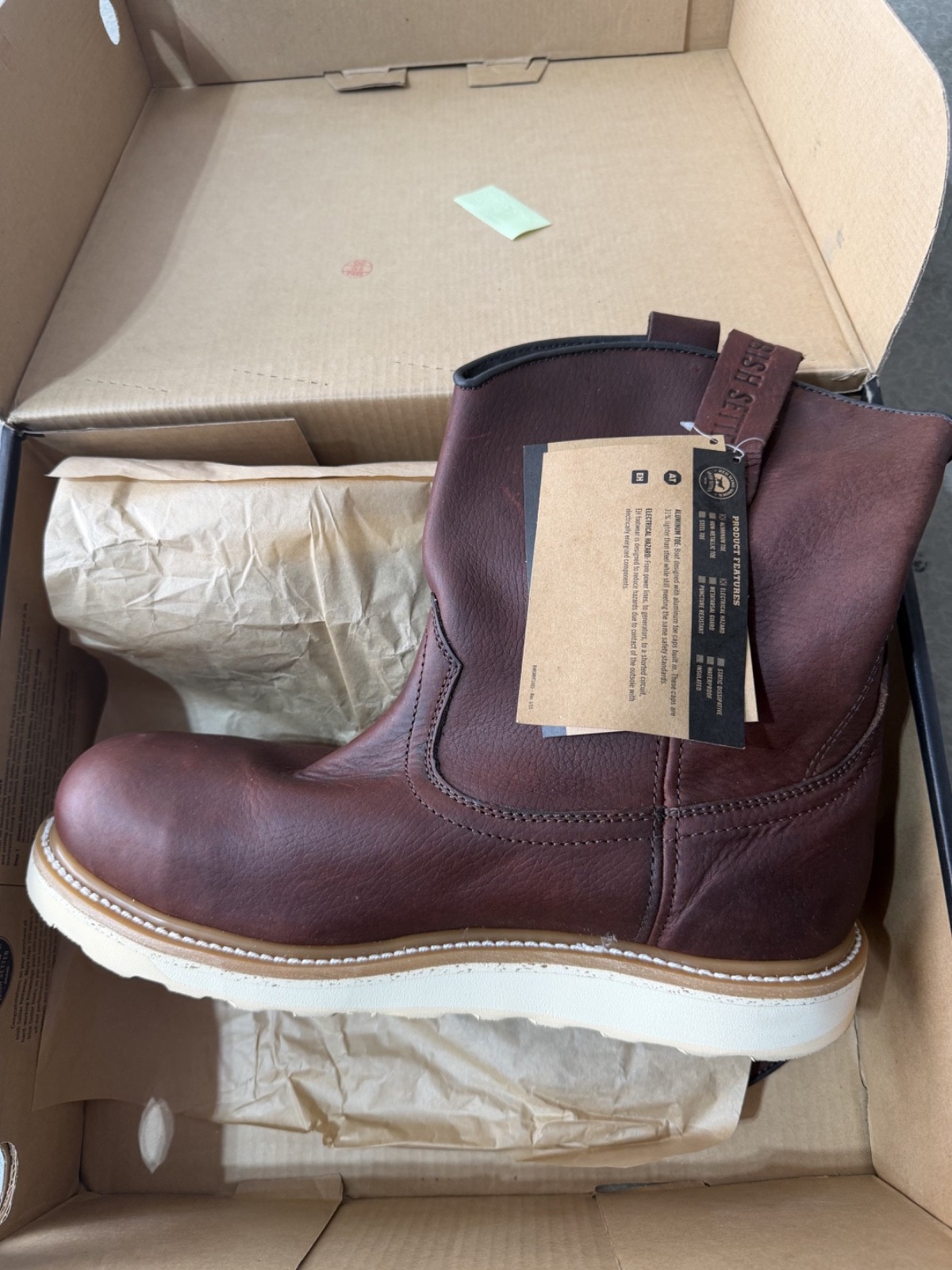Irish Setter 83605 Ashby Work Boot for Men, Size 12 – Brown – New in box