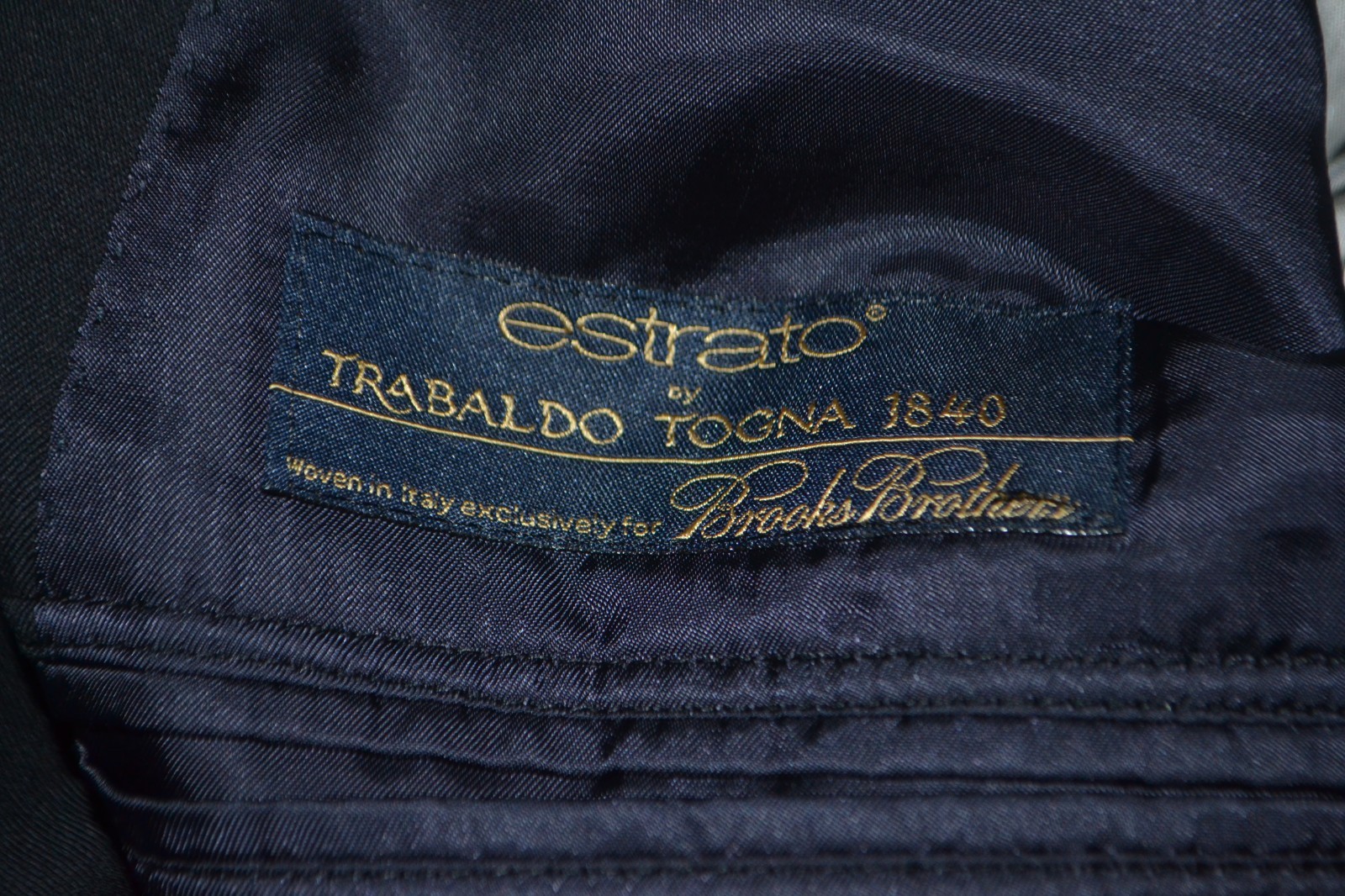 Brooks Brothers Men Madison 181 Estrato Black Wool Sports Coat Sz 46R