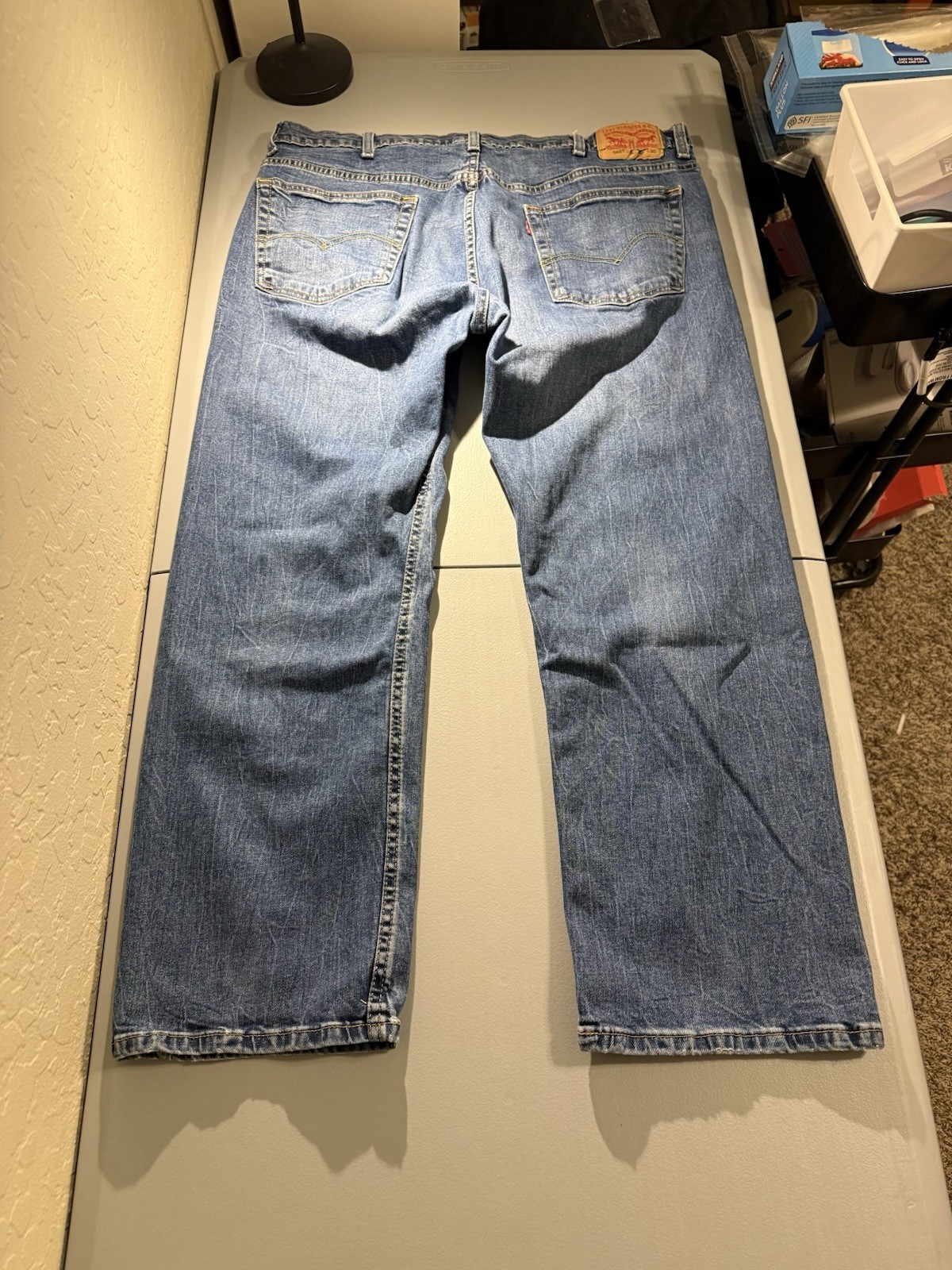 Levi’s 569 Loose Straight 38×30 (38×28) Medium Wash Denim Jeans