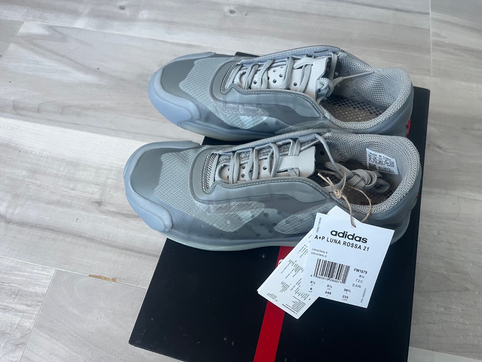 Brand New (US 6 M) Prada x Adidas Luna Rossa 21 UK Size 5.5 EU 38 2/3 Women US 7