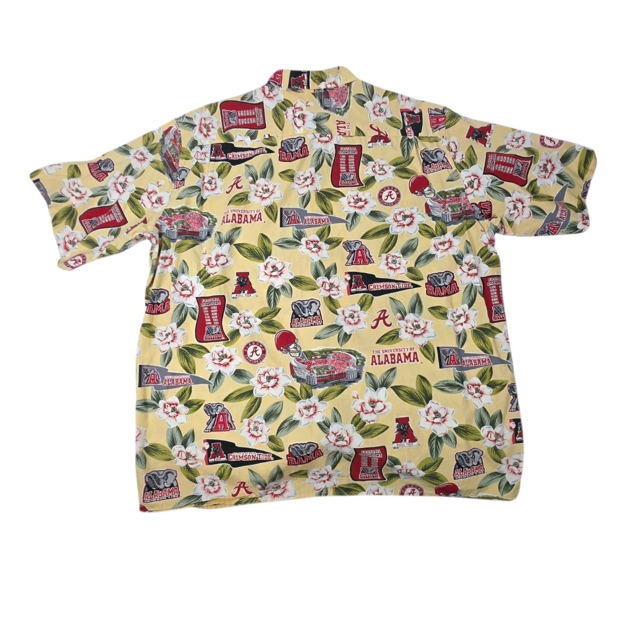 Reyn Spooner Alabama Crimson Tide Aloha Hawaiian Shirt XXL 100% Cotton USA