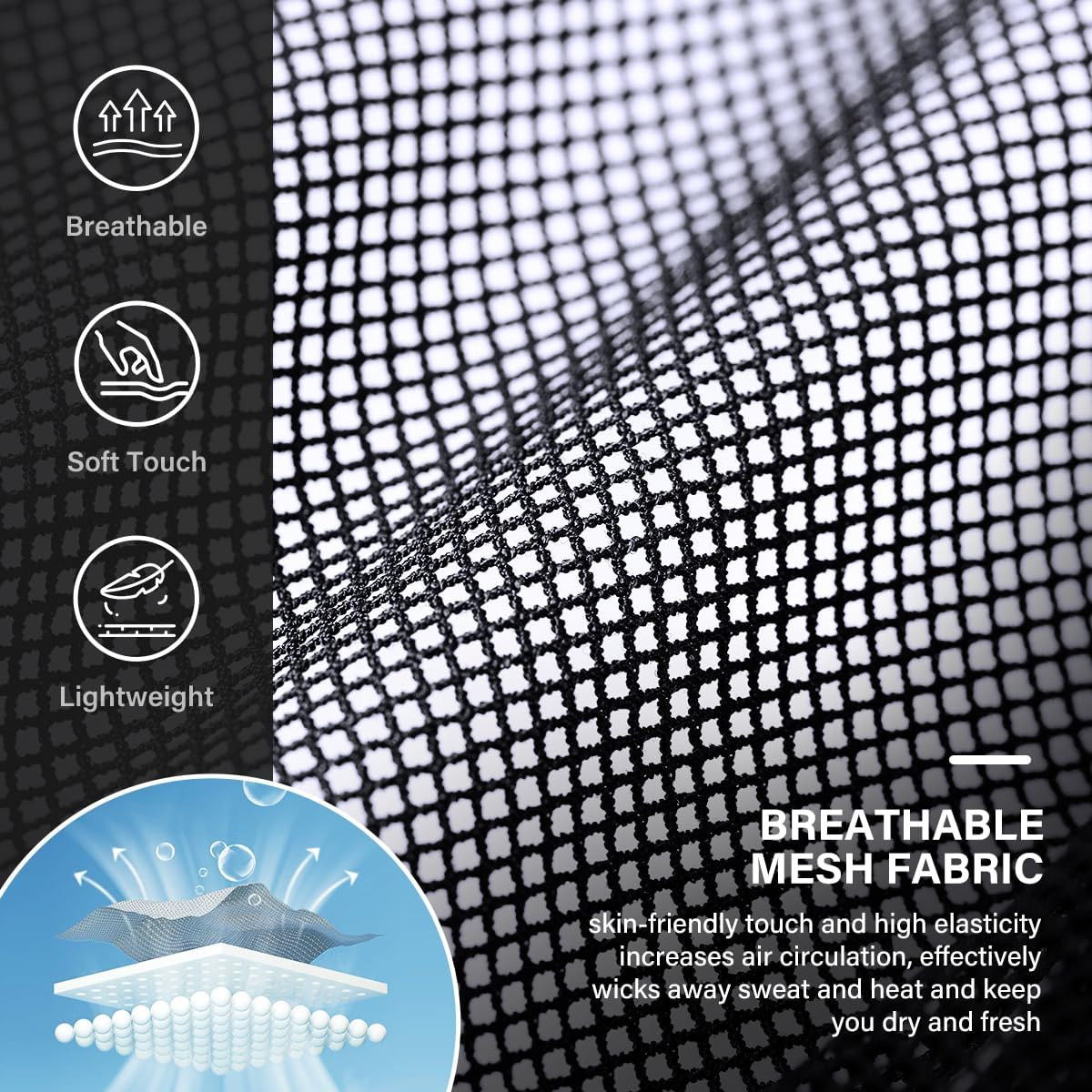 Sexy Underwear for Men Breathable Mesh Boxer Briefs Comfort Soft Trunks