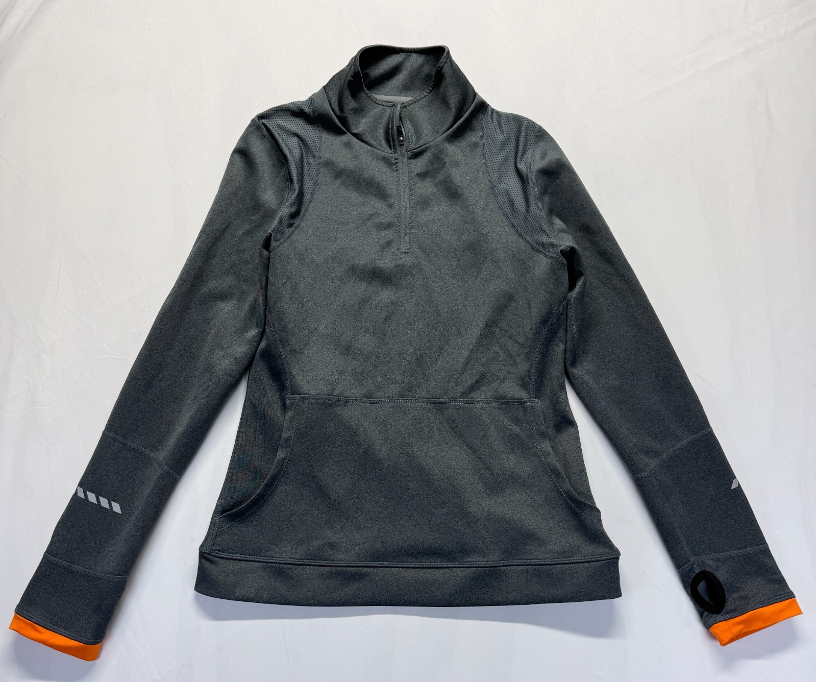Orangetheory Fitness Jacket Womens Medium Gray Quarter Zip Gym Training Athletic