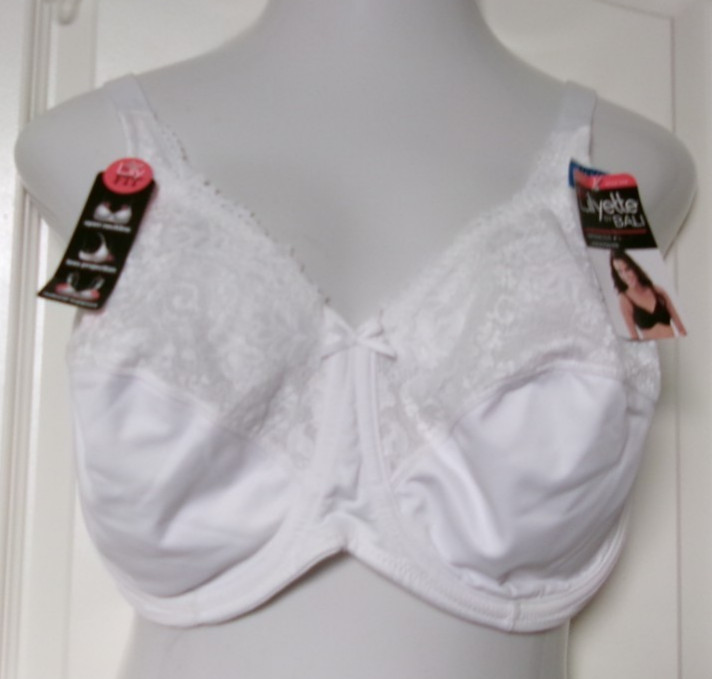 Lilyette Minimizer Underwire Bra Size 40DDD White style LY0428