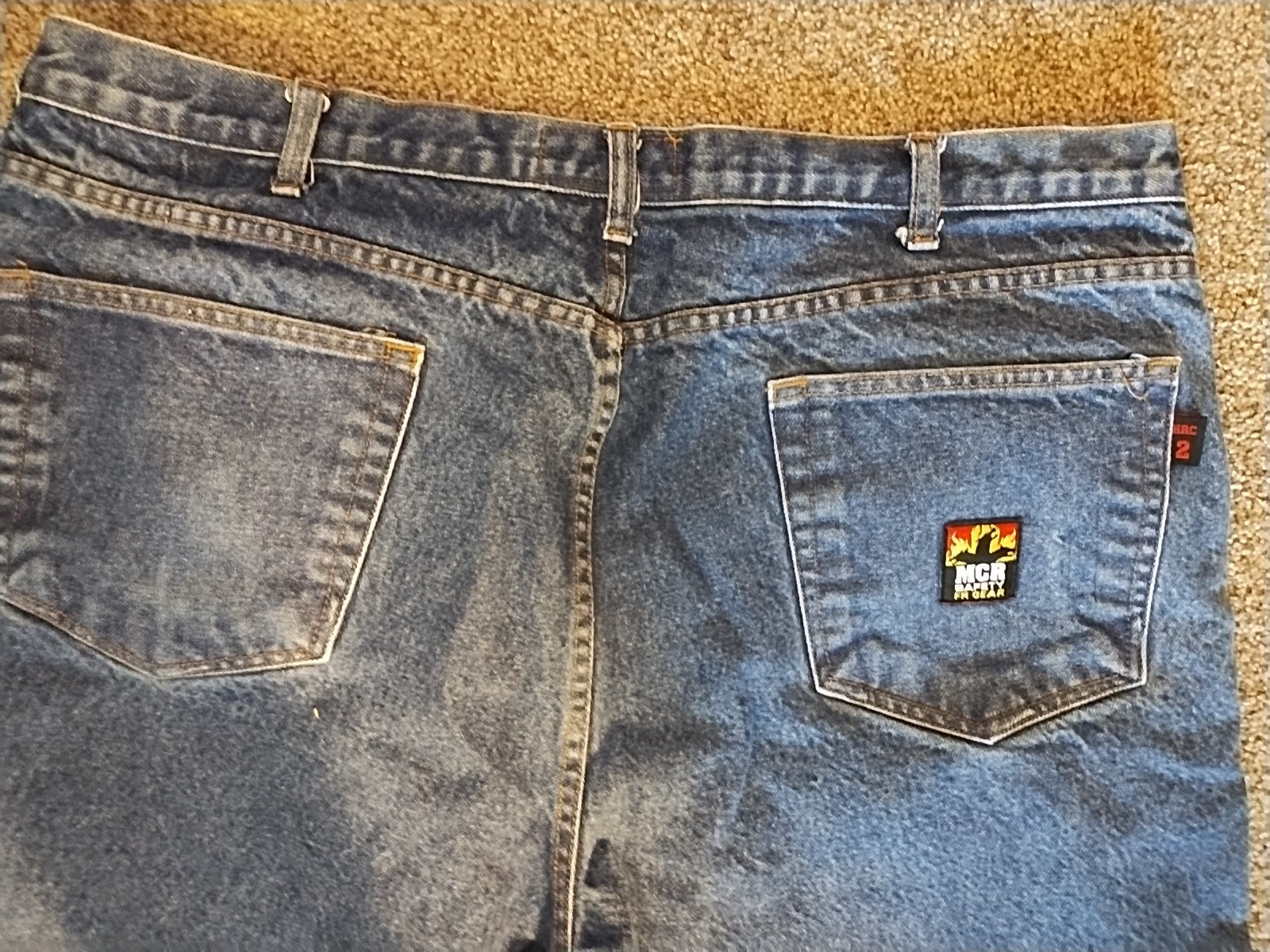 MCR Mens Five Pocket Jeans Safety FR Gear 42×34 Work Jeans NFPA 2112