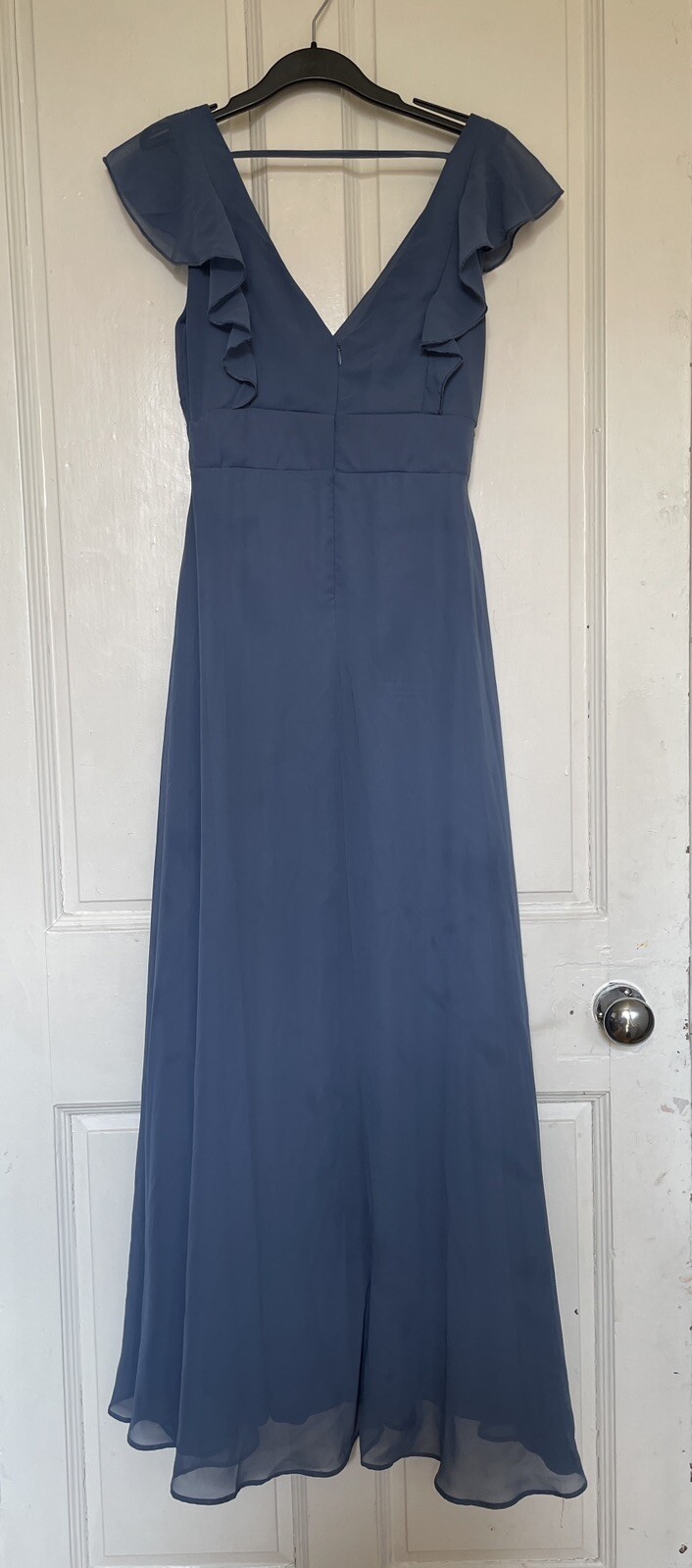 Ever Pretty Sweet Pleated Bodice Ruffle Sleeve Bridesmaid Dress