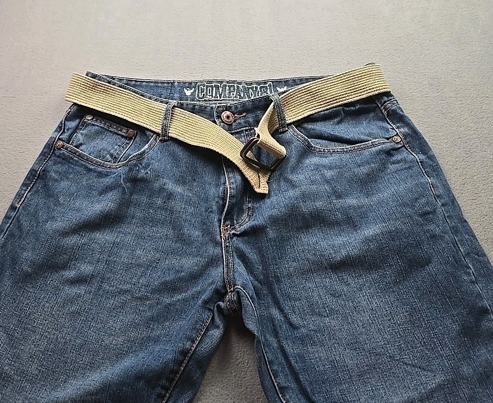 Company 81 Men’s Spencer Straight Leg Classic Fit Jeans Size 36×30 With Belt