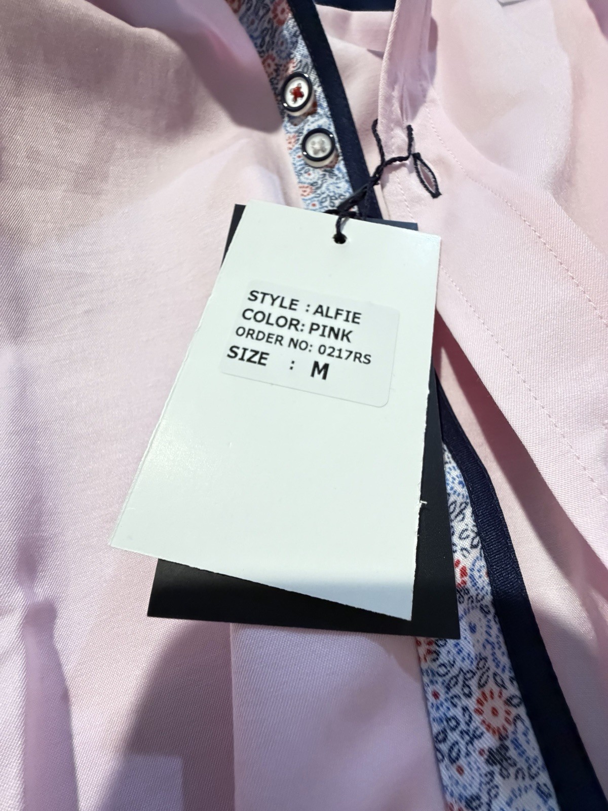 Marc Darcy Alfie Men’s Pink Dress Shirt M 16″ Neck 36/37 Sleeve Cotton